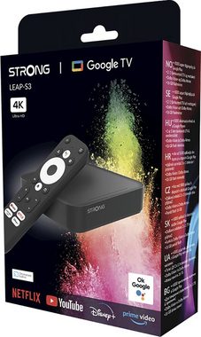 Strong Streaming-Box LEAP-S3, 4K UHD Google TV Box mit Android 11