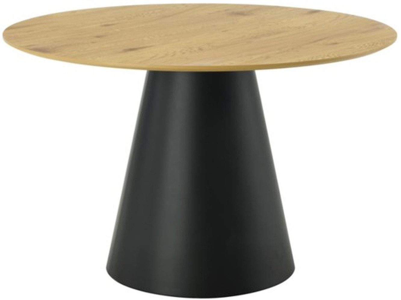 PREISBRECHER Esstisch Brandon, in Eiche Dekor, schwarz, MDF, Melamin - 75x120cm (HxD)