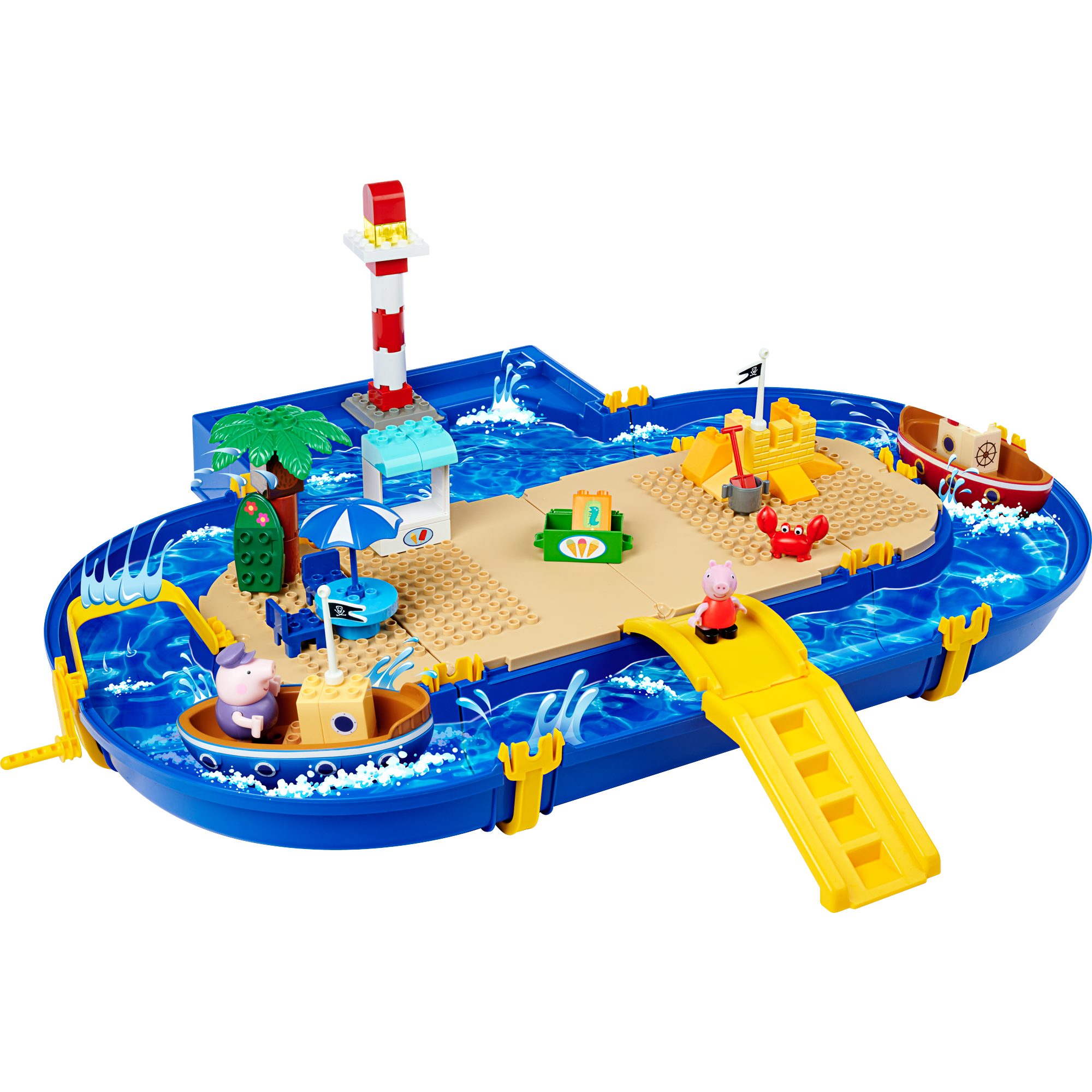 BIG Badespielzeug BIG Waterplay Peppa Pig Holiday, Wasserspielzeug