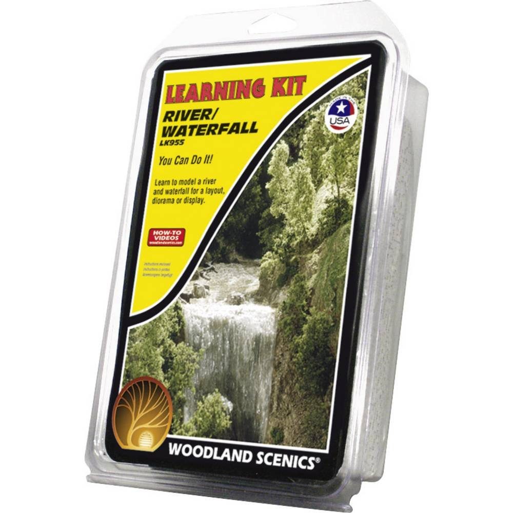 Modelleisenbahn-Fertiggelände Lernbausatz "Flüsse/Wasserfall"