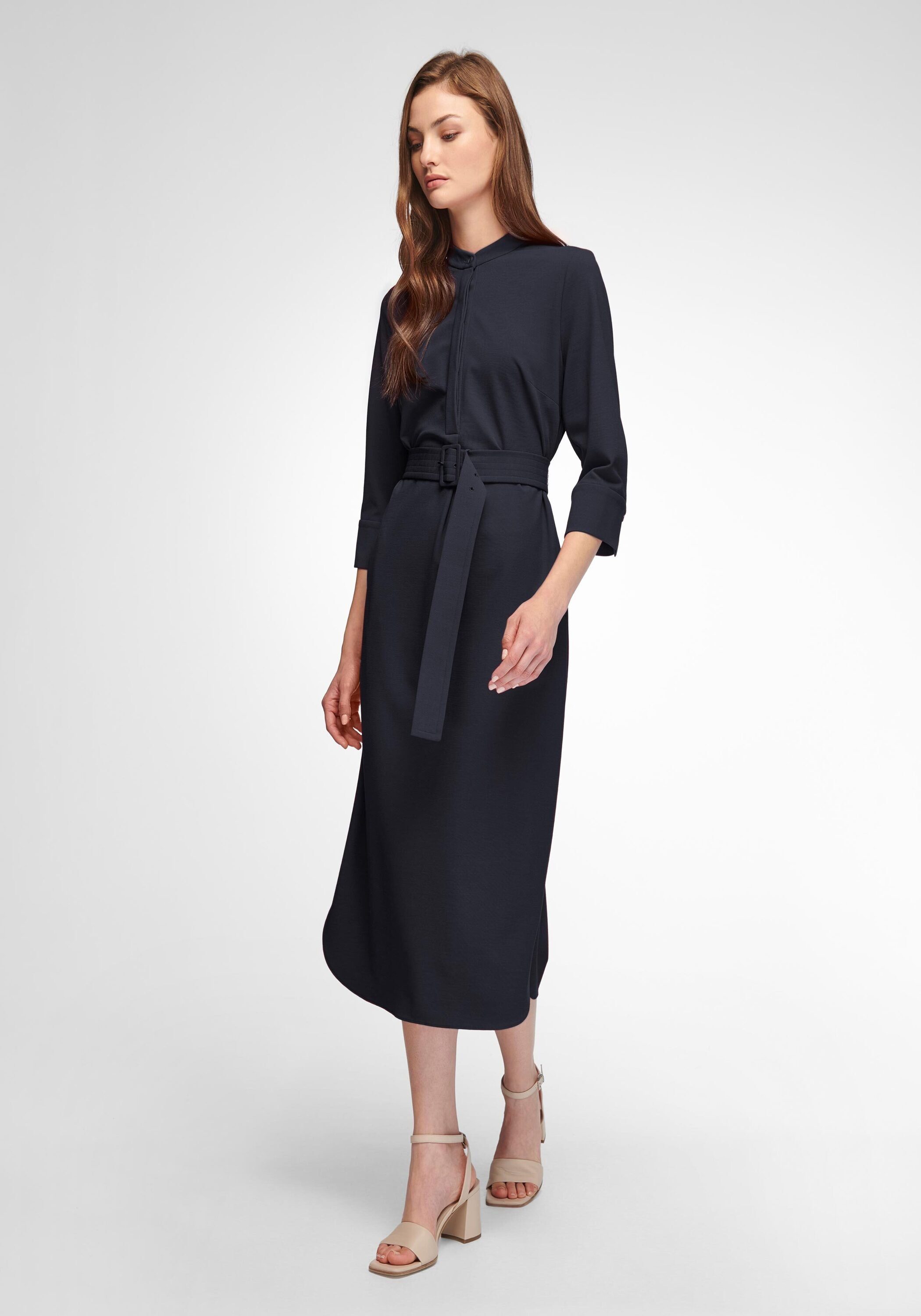 Fadenmeister Berlin viscose Jerseykleid MARINE