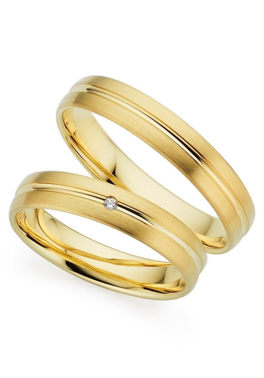 Ehering LIEBE Gold Geschenk Brillant mit Varianten, 333 - oder Schmuck Germany Made versch. Goldring in ohne Trauring Trauring Phönix