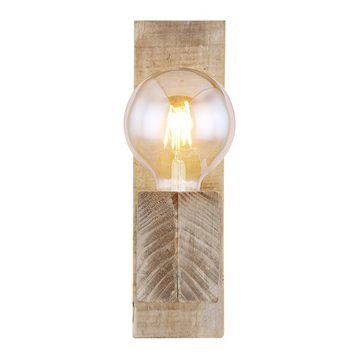 etc-shop Wandleuchte, Leuchtmittel nicht inklusive, Wandleuchte Landhausstil Wandlampe Holzlampe