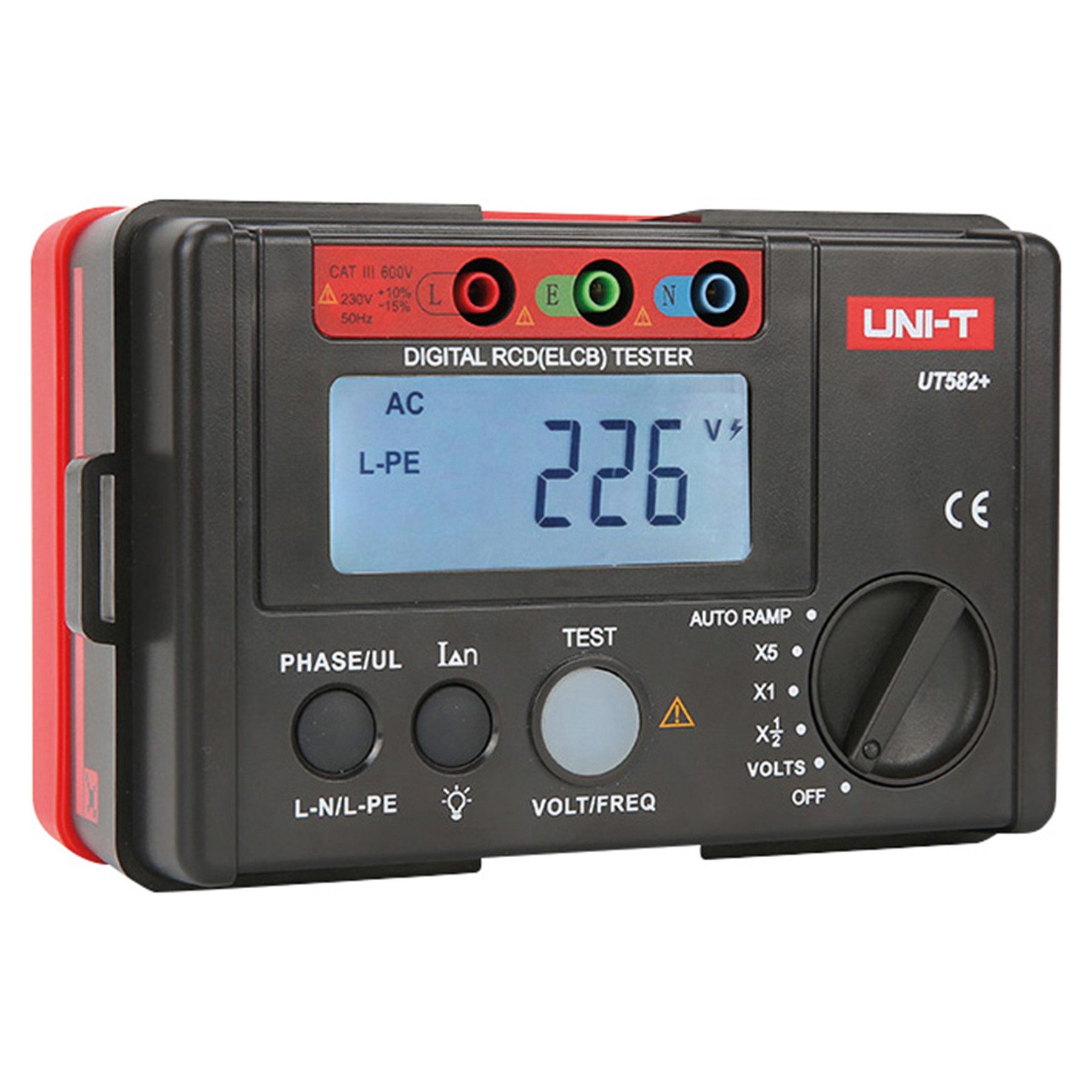 UNI-T Spannungsprüfer UNI-T RCD-Prüfgerät UT582+