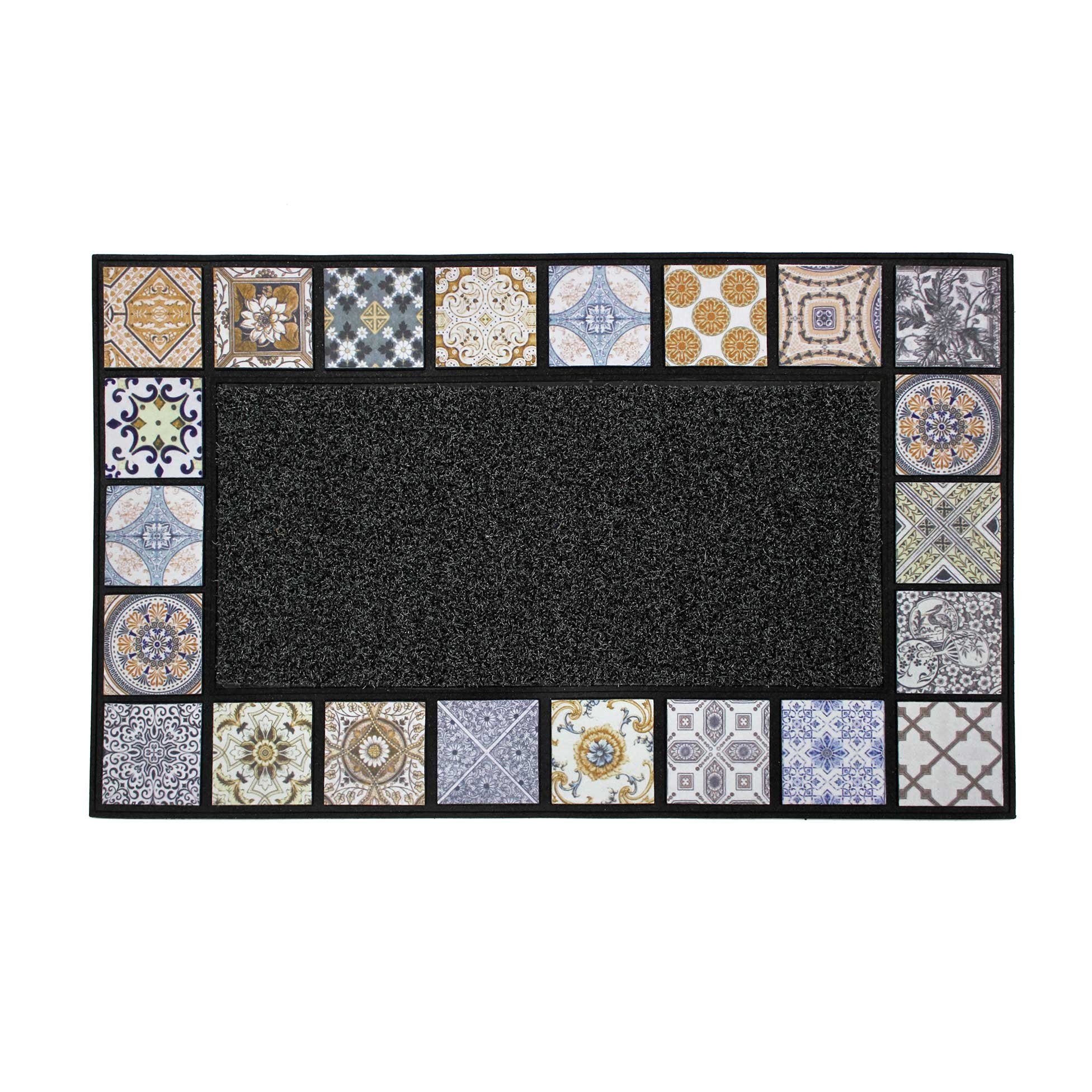 Douceur d'intérieur Fußmatte Fußmatte, spanische Mosaik, 45 x 75 cm, Höhe: 5 mm