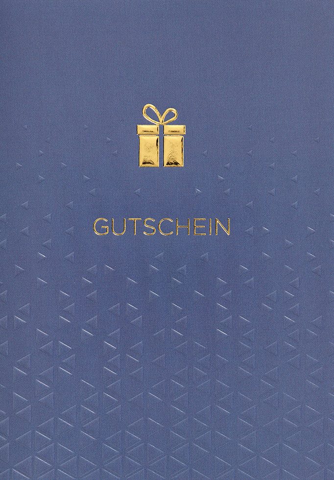 Perleberg Grußkarten Gutschein Glückwunschkarte im Format 115x17cm mit Umschlag uniq6