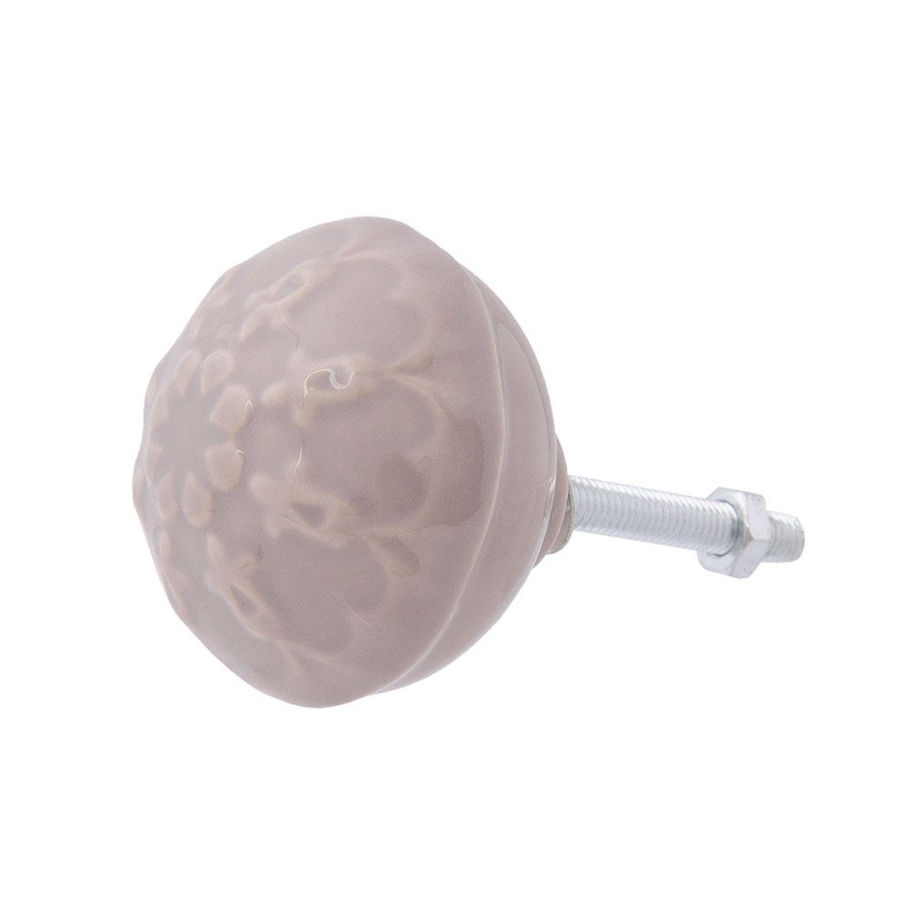 Clayre & Eef Мебельknopf HARPER mauve creme Muster Keramik