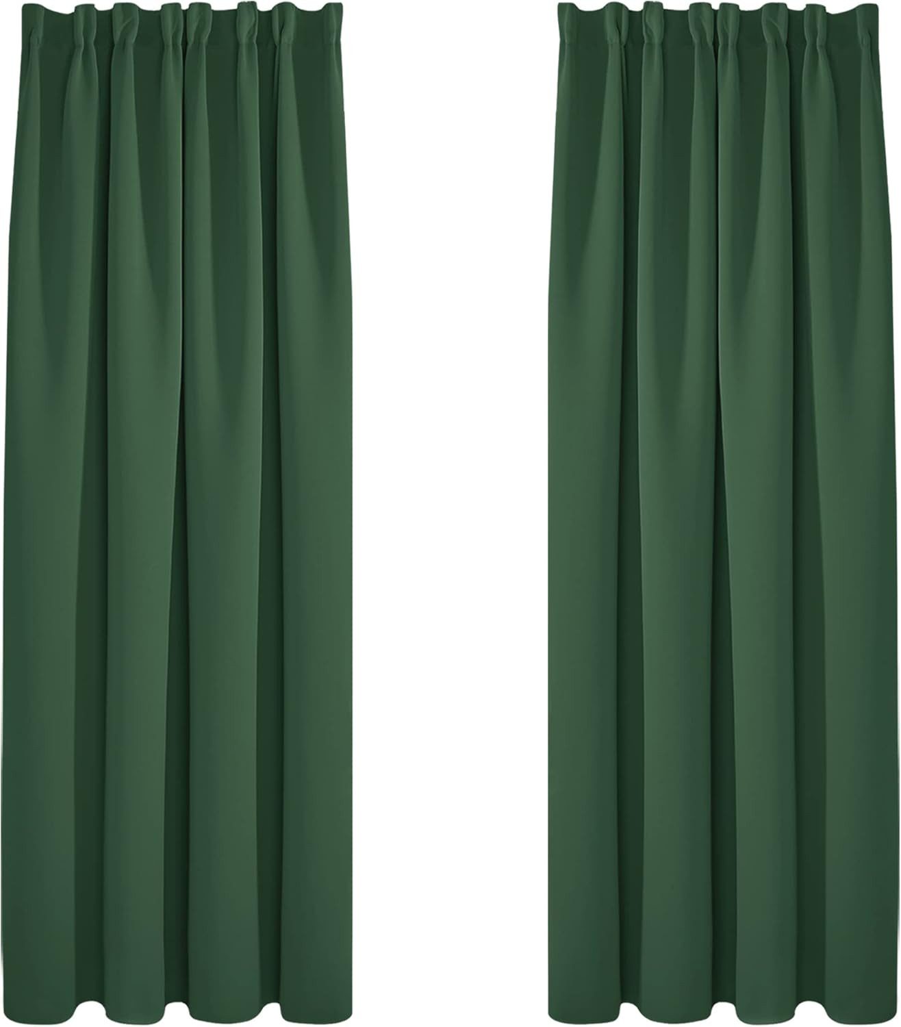 Deconovo Verdunkelungsvorhang Gardinen mit Kräuselband Blickdicht Vorhänge günstig online kaufen