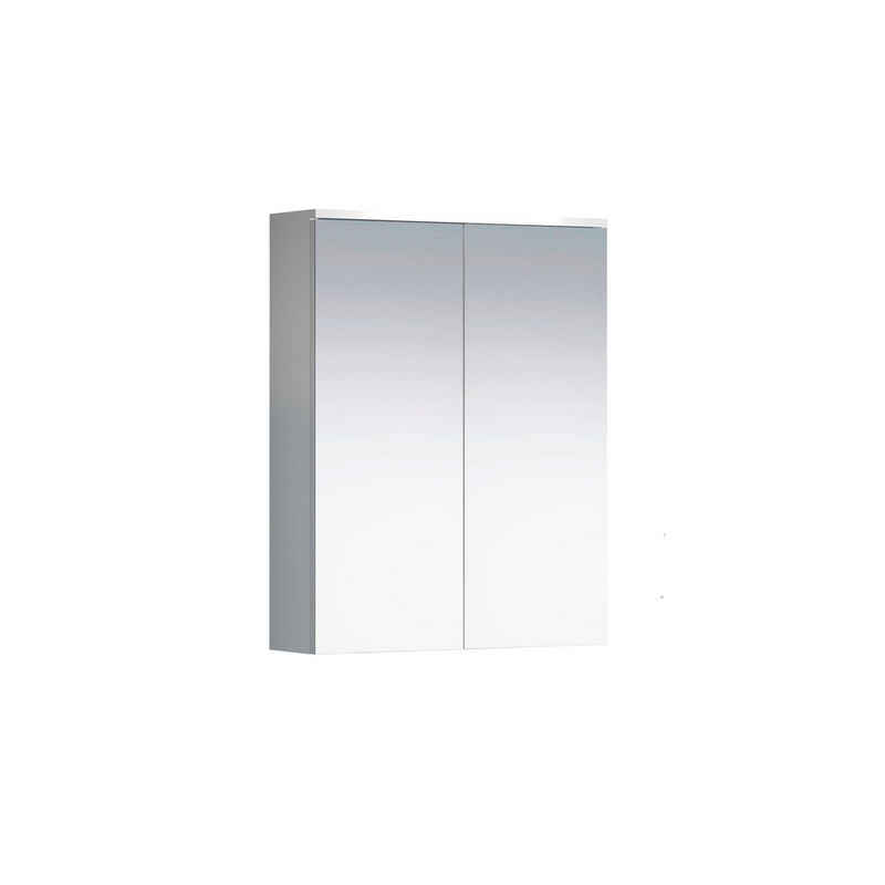 welltime Spiegelschrank Prag (1-St) Badmöbel mit zwei Spiegelglastüren, Breite 60cm