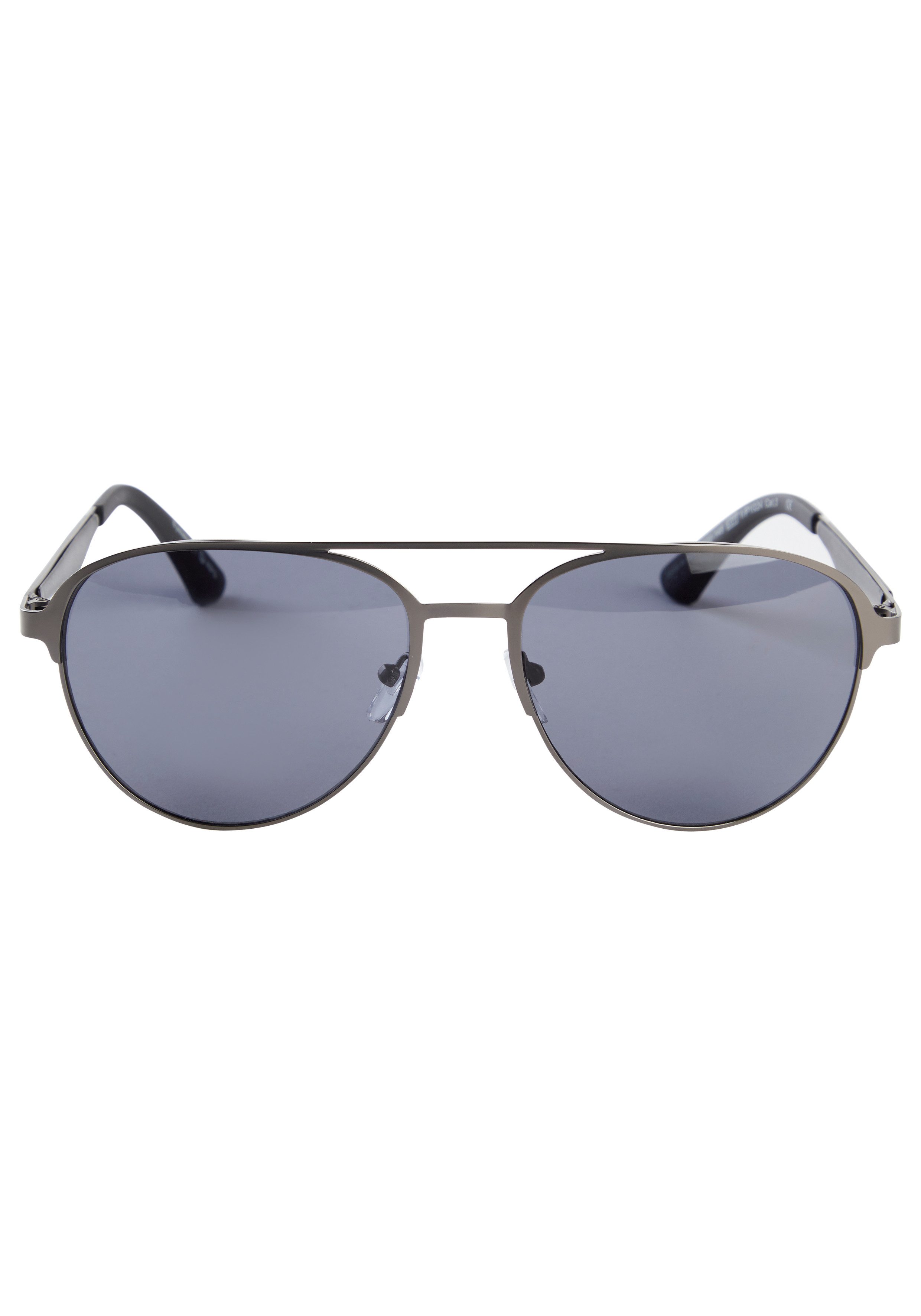 DELMAO Sonnenbrille im neuen Piloten-Look mit matt-grauem Rahmen für SIE UND IHN