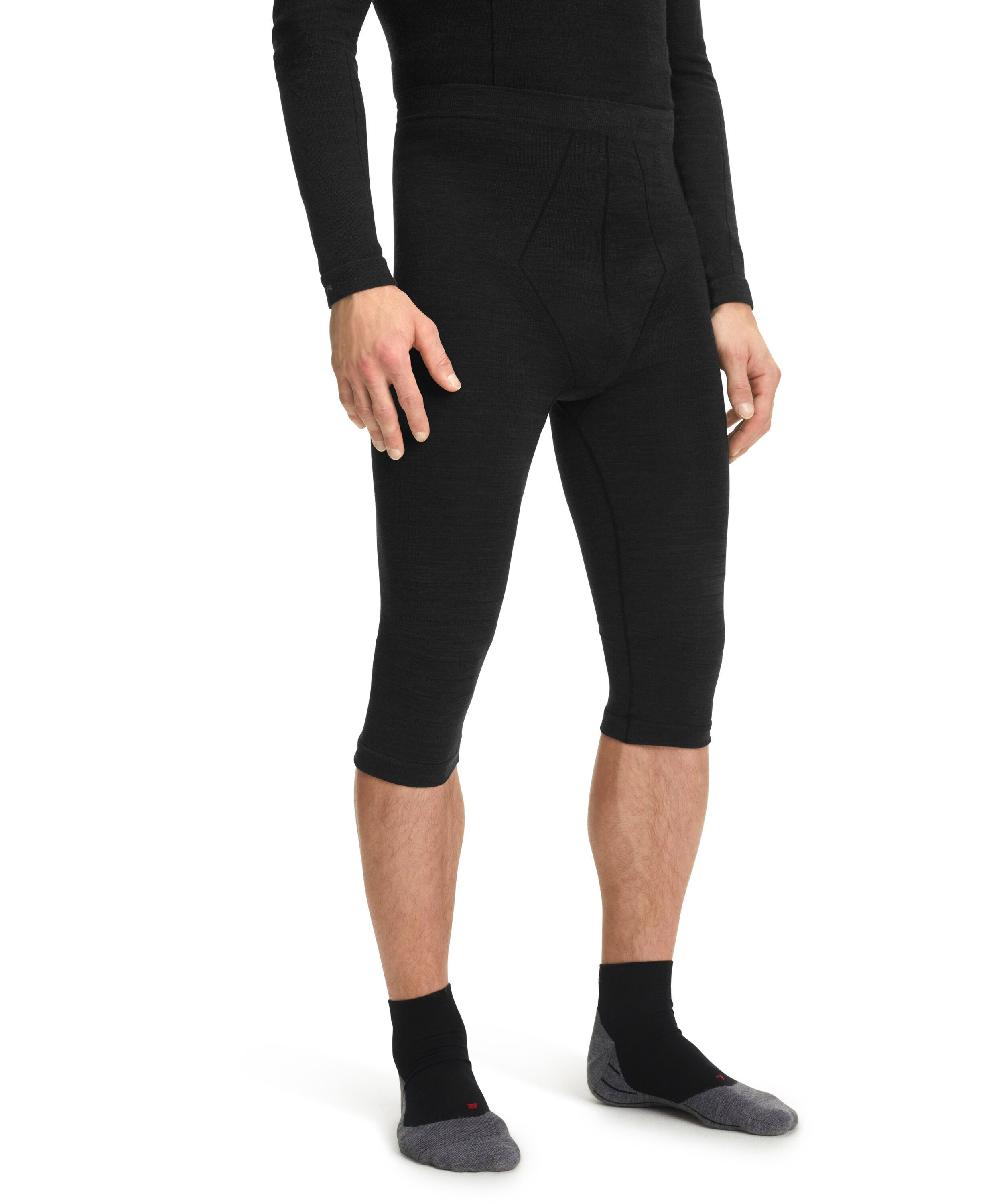 FALKE Thermounterhose Wool-Tech (1-St) kalte aus kalte sehr bis für Merinowolle black Temperaturen (3000)