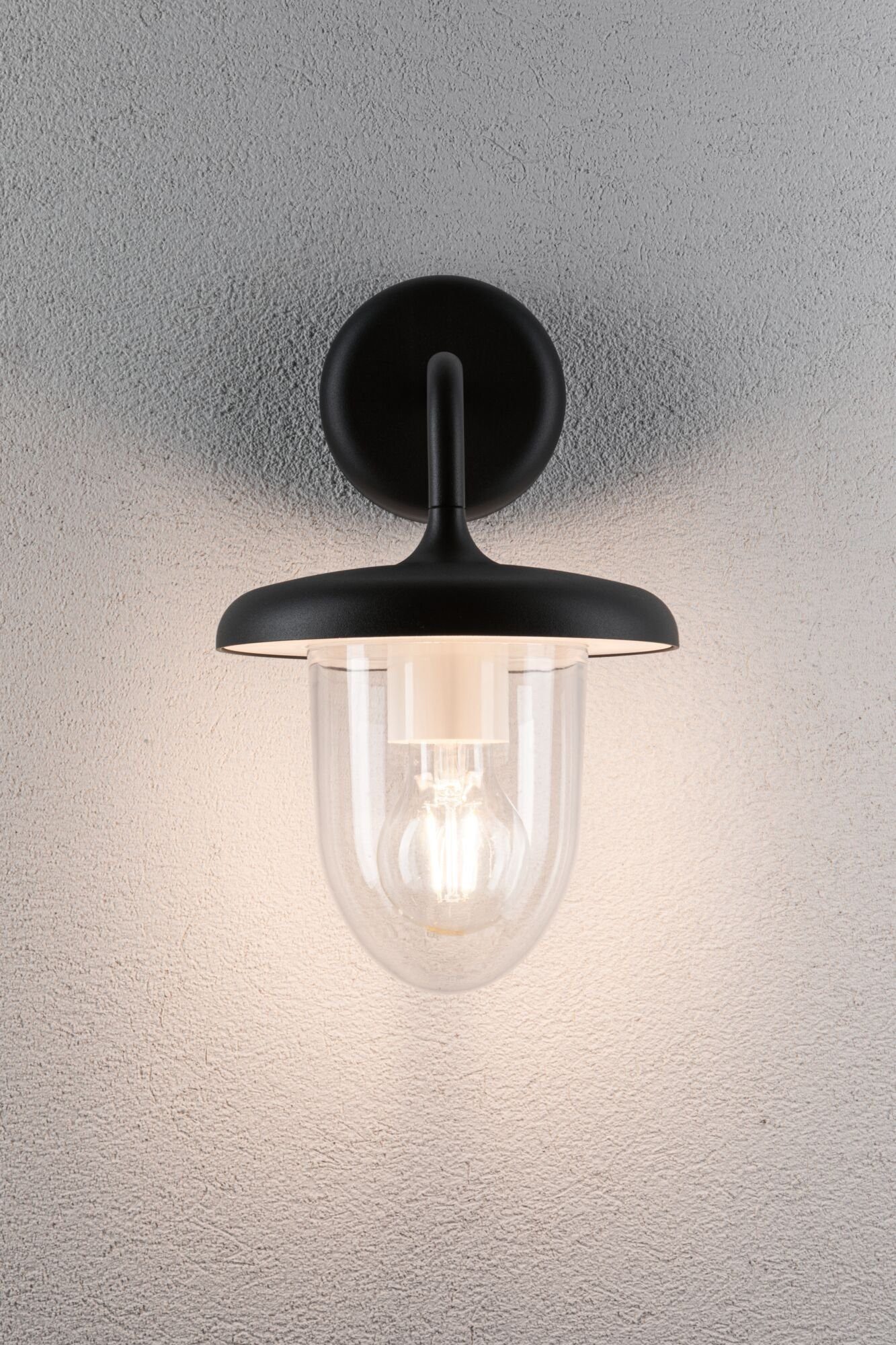 Paulmann LED Außen-Wandleuchte Vintario IP44 rund 180x250mm max. 20W 230V Anthrazit Aluminium, ohne Leuchtmittel, seewasserresistent