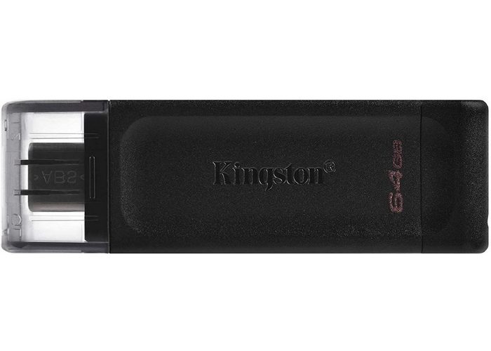 Kingston Kingston DataTraveler DT70 (64 GB) USB-C Typ-C 3.2 Flash Drive USB Stick Externer Speicher U Disk Memory Stick schwarz USB-Flash-Laufwerk