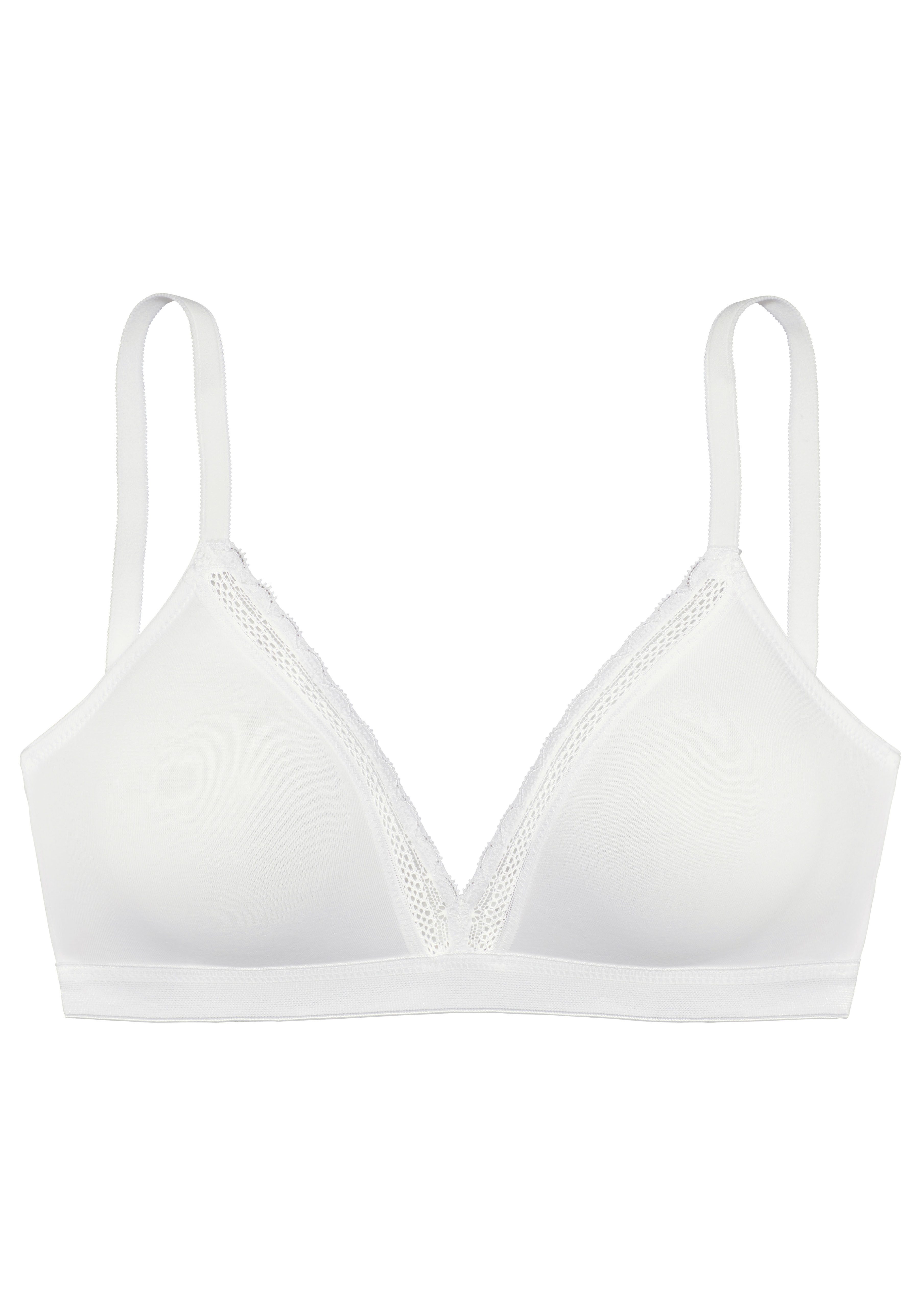 Vivance by Lascana Bralette-BH, BH ohne Bügel, Baumwoll-BH als Wäsche-Set kombinierbar, aus weicher Baumwollqualität, bequemer BH – Bild 2 von 5
