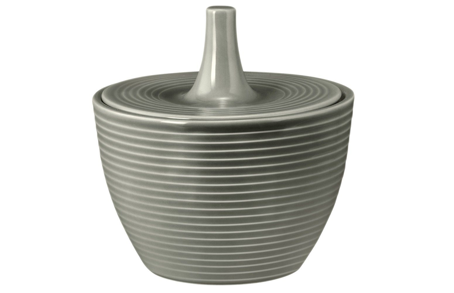 Seltmann Weiden Zuckerdose Seltmann Weiden Beat Perlgrau Zuckerdose 0,27l, Porzellan, (Packung, 1x Zuckerdose, 1x Deckel)