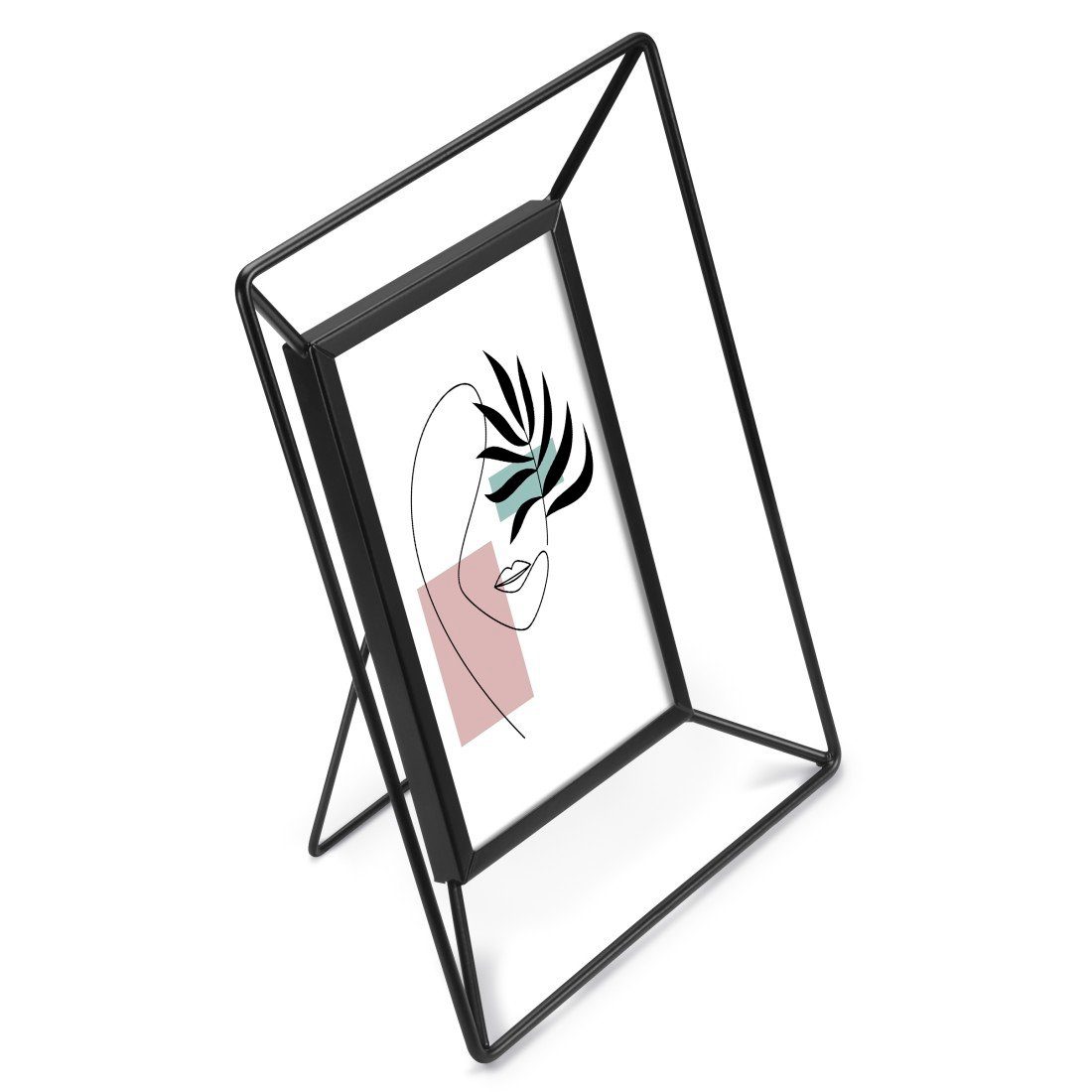 Hama Portraitrahmen Porträtrahmen für 10 x 15 cm, Schwarz, 3D Look, Hochfor günstig online kaufen