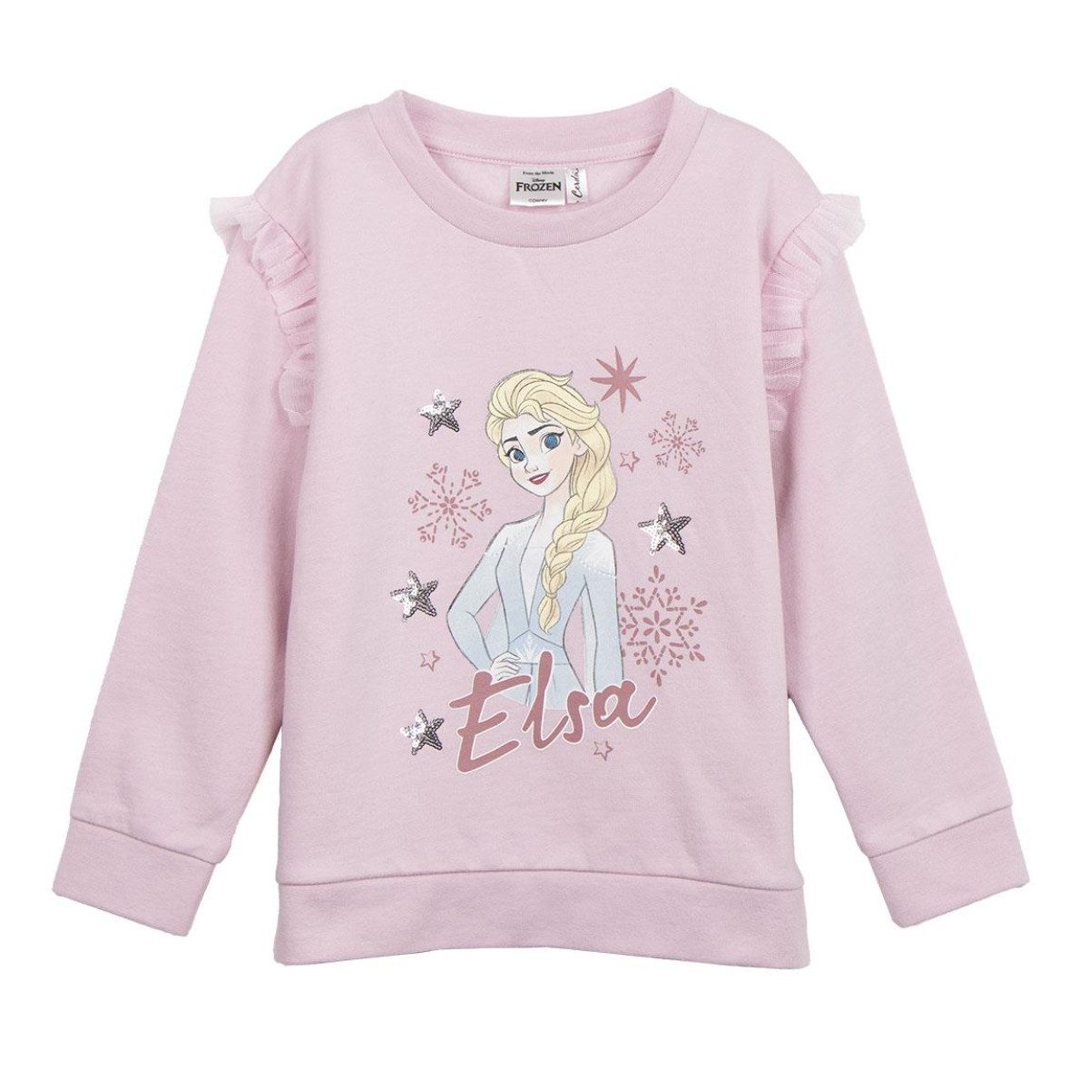 Sweatshirt Disney Frozen Pullover Mädchen Baumwolle Polyester Relax