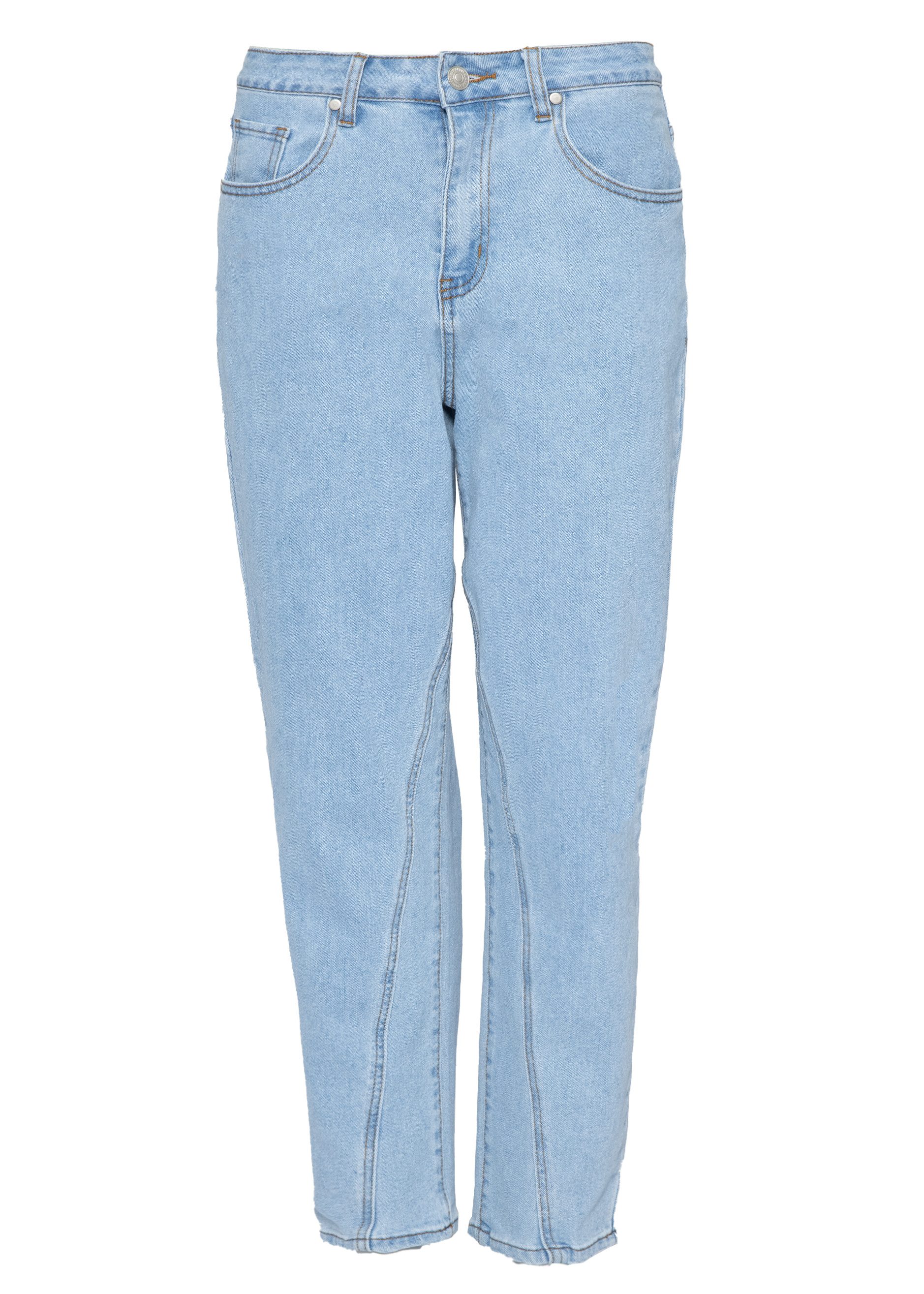 SASSYCLASSY 5-Pocket-Jeans Highwaist Jeans mit Ziernaht für Damen günstig online kaufen
