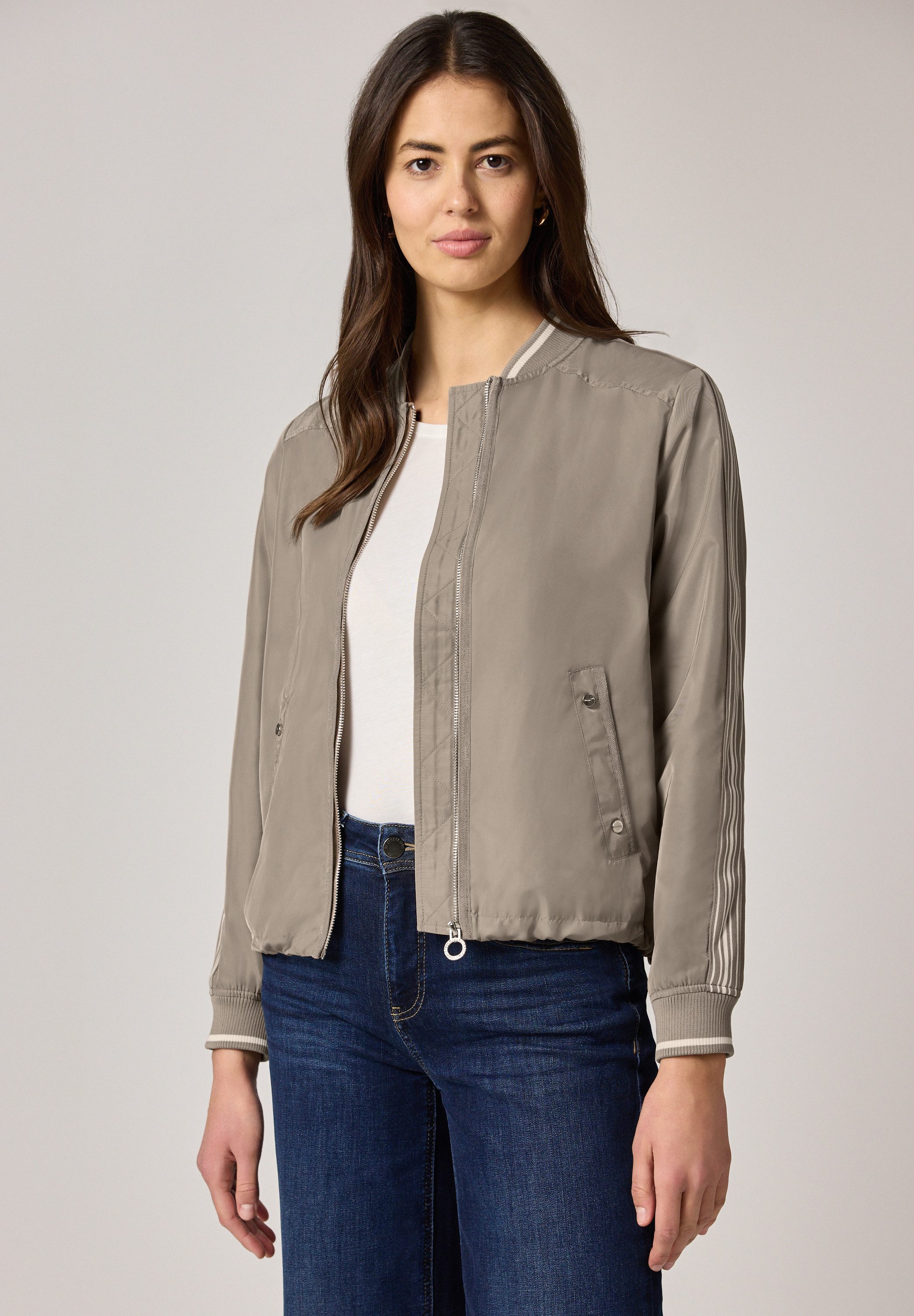STREET ONE Blouson mit Rundhalsausschnitt