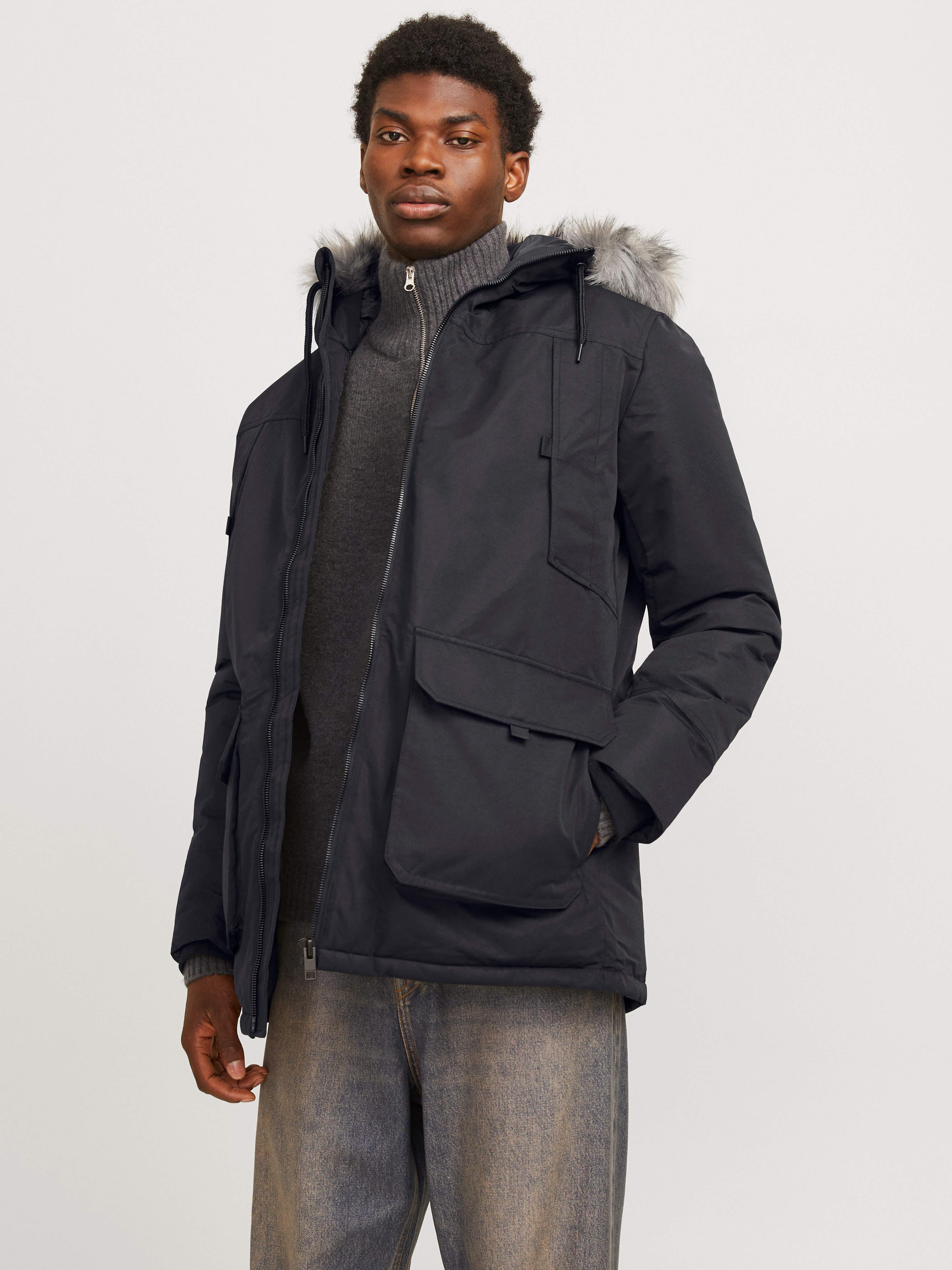 Jack & Jones Parka JJECONSTRUCT FAUX günstig online kaufen