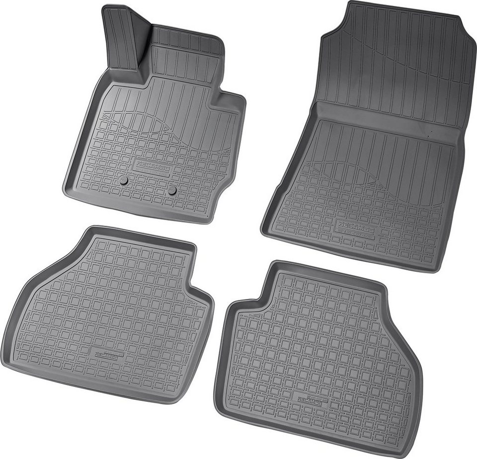 RECAMBO Passform-Fußmatten CustomComforts (4 St), für BMW X4, F26 2014 -  2018, perfekte Passform, Individuelle Maßanfertigung - perfekte Passform!