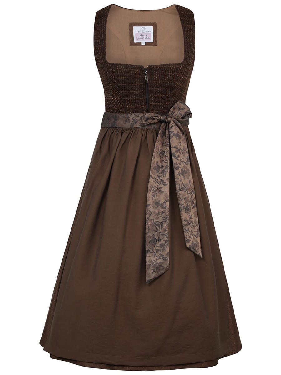 MarJo Dirndl Dirndl Brunnenthal 70cm Länge espresso