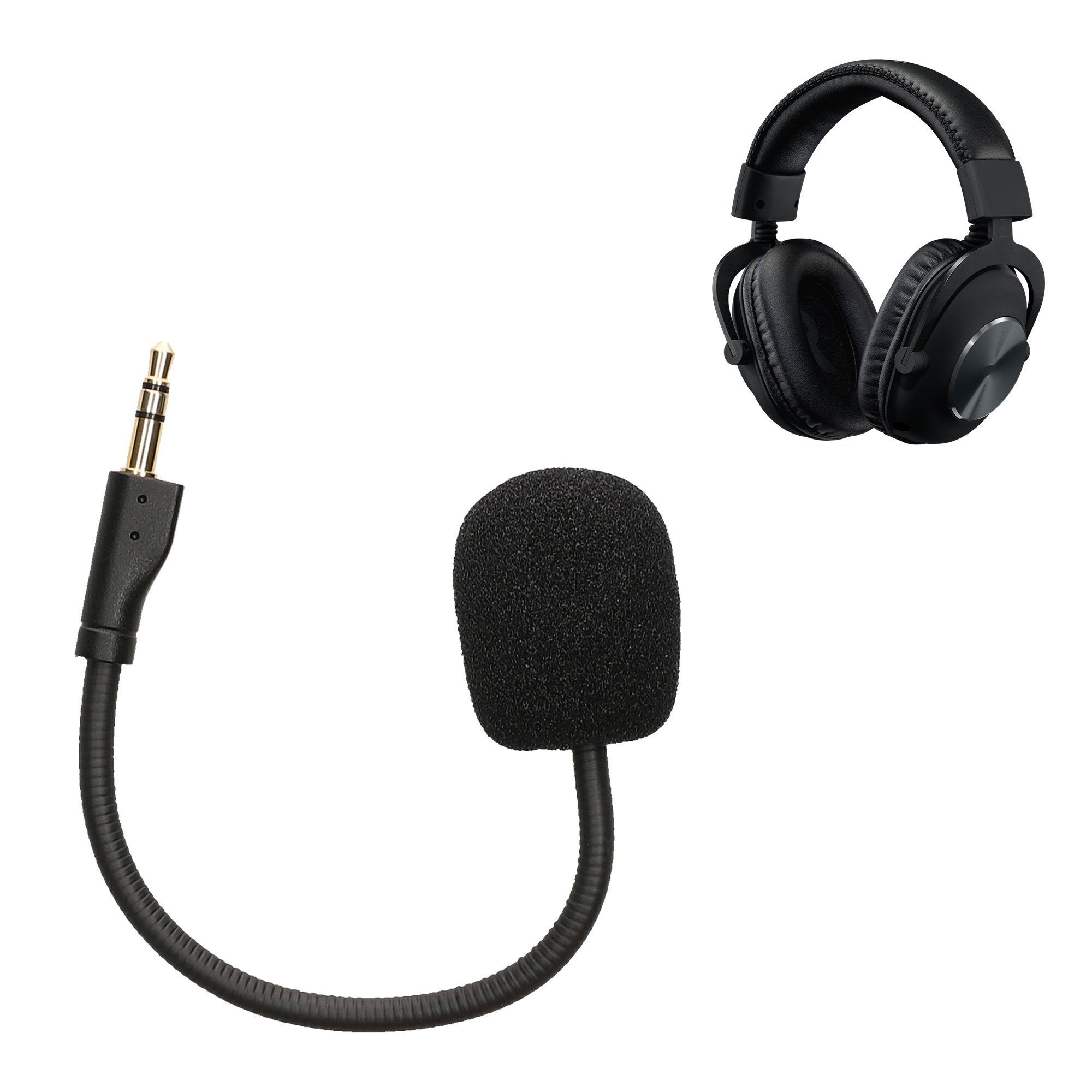 kwmobile Ersatz Kopfhörer Mikrofon für G Microphone) Zubehör X Logitech Pro (Headset Gaming-Headset