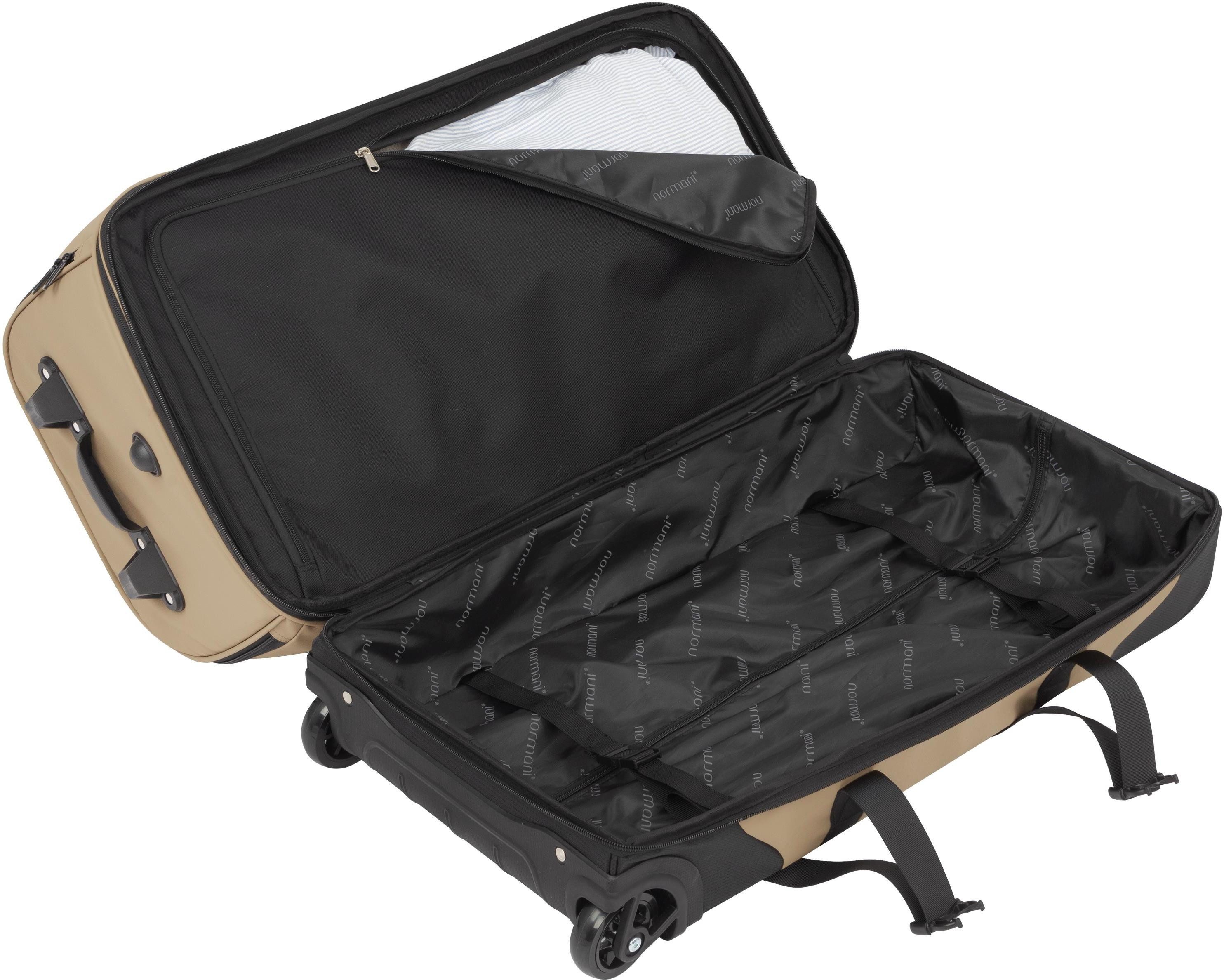 normani Reisetasche Reisetrolley 100-120 L Samara, Reisetasche mit Teleskopgriff erweiterbar von 100 auf 120 Liter
