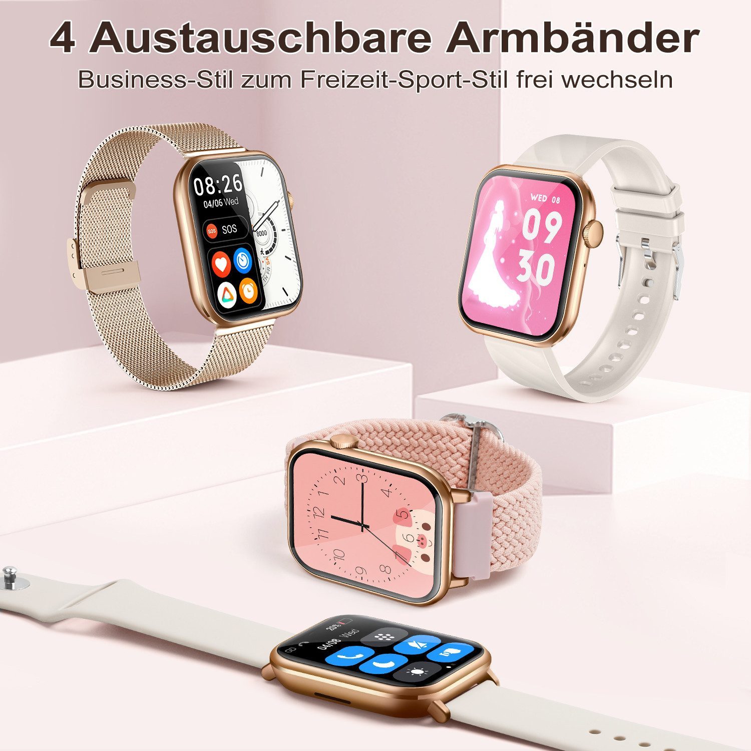BRAIDOL Armband Smartwatch-Armband 22mm Uhrenarmband für günstig online kaufen