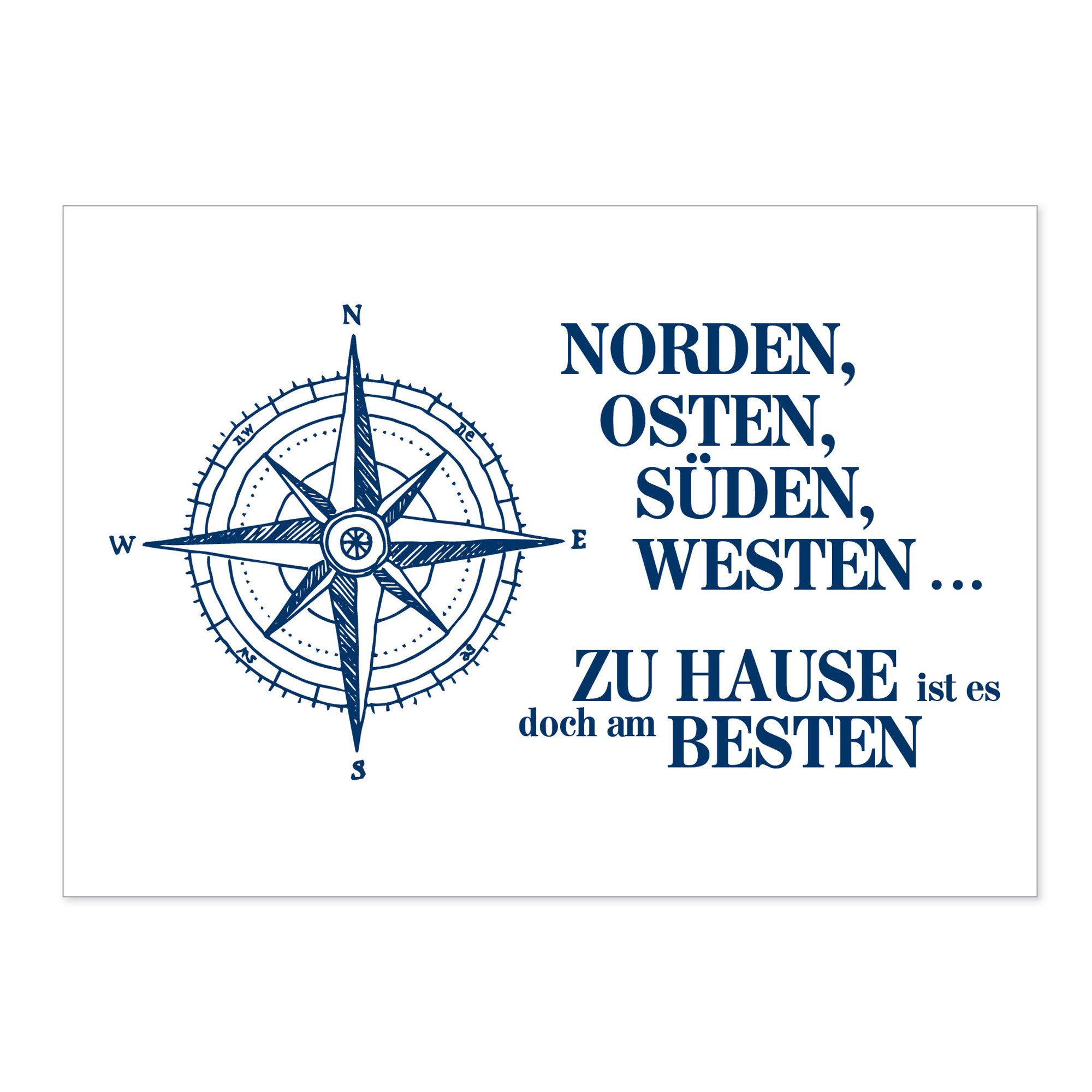 Postkarte Postkarte Zu Hause ...