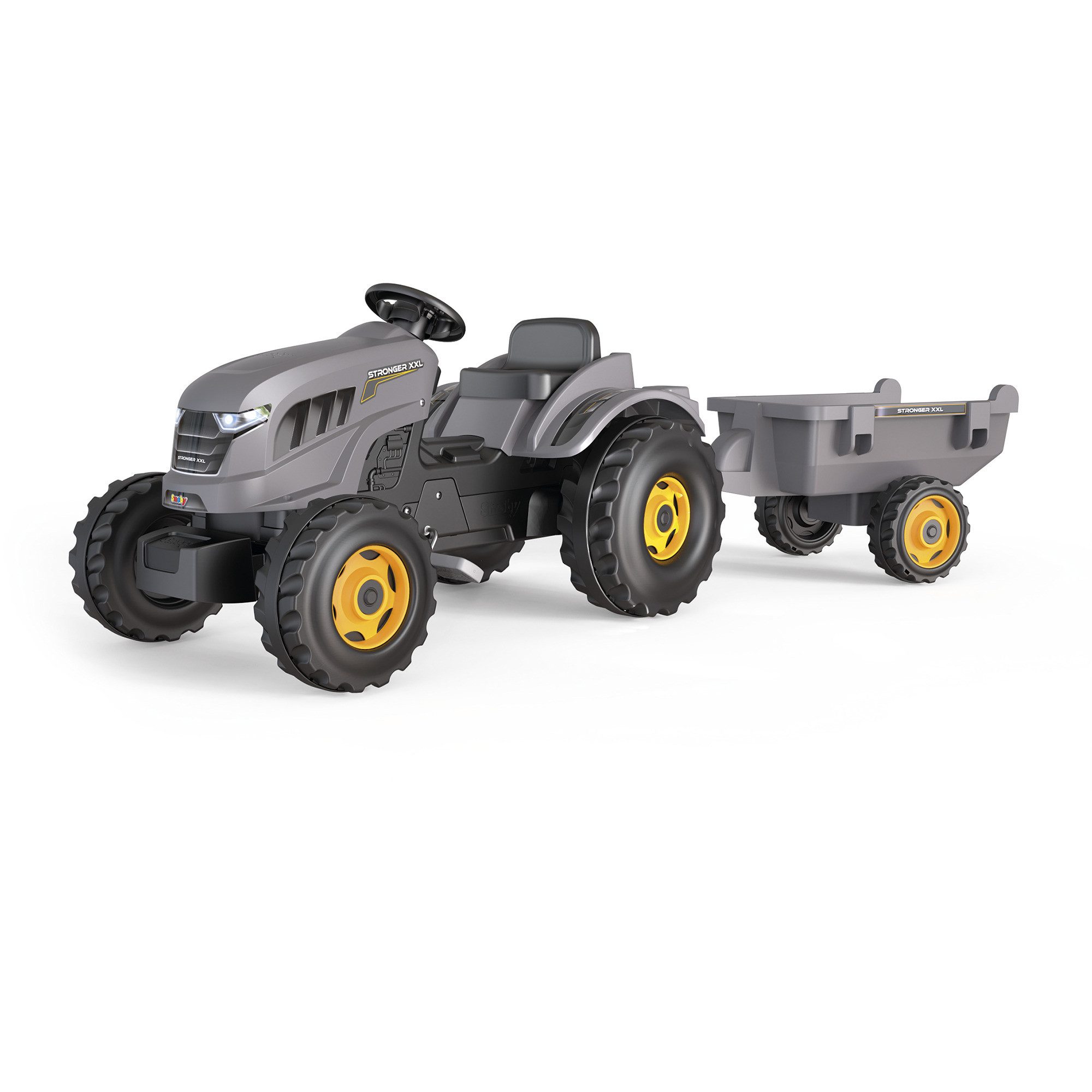 Smoby Tretfahrzeug Smoby Traktor Stronger XXL mit Anhänger