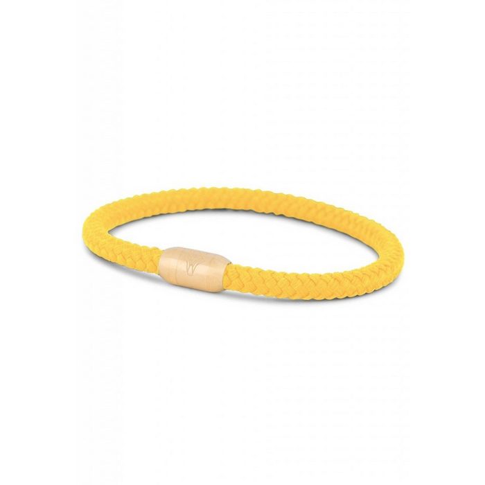 Akitsune Armband Silvus Nylon-Armband - Mattgold - Gelb 19 50cm