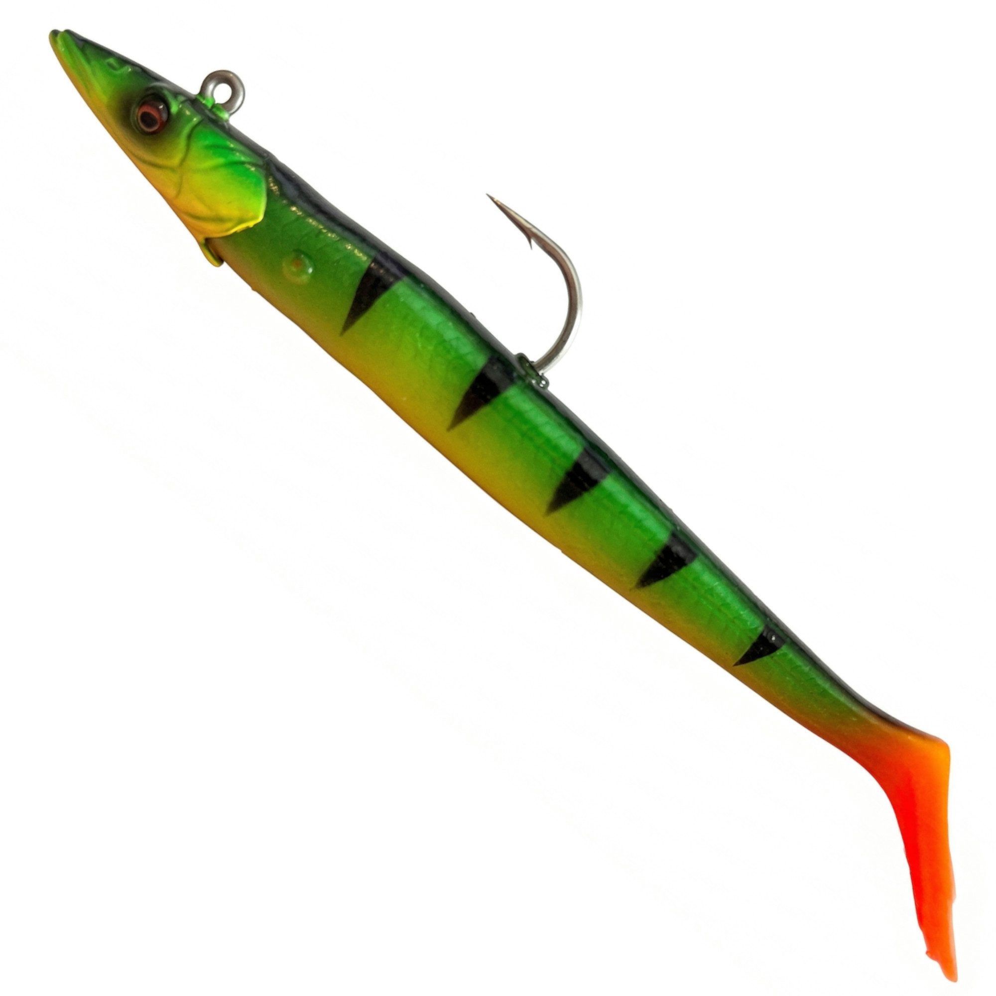 Kunstköder Savage Gear Sandeel V2 - 2 Gummifische + 1 Jigkopf