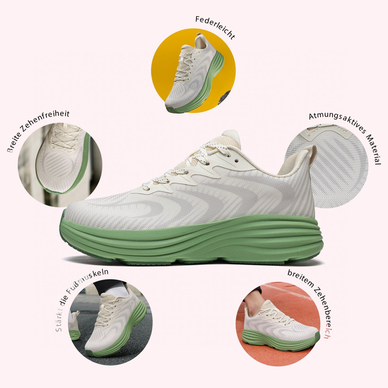 DOTALES Lumeo Sportschuhe – Sneaker-Look Mit Barfußgefühl Barfußschuh Minimalschuhe, Turnschuhe