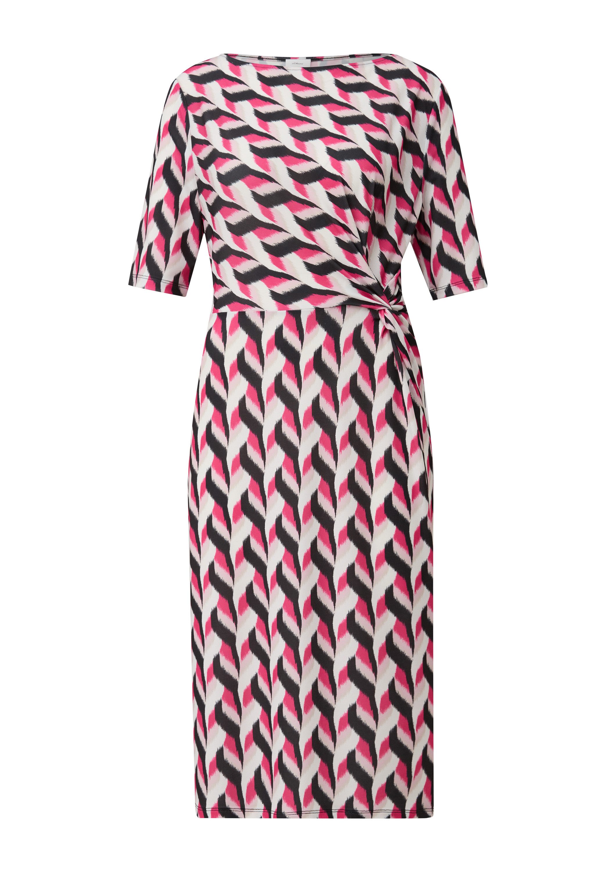 s.Oliver Midikleid Kleid Midikleid mit All-over-Print günstig online kaufen