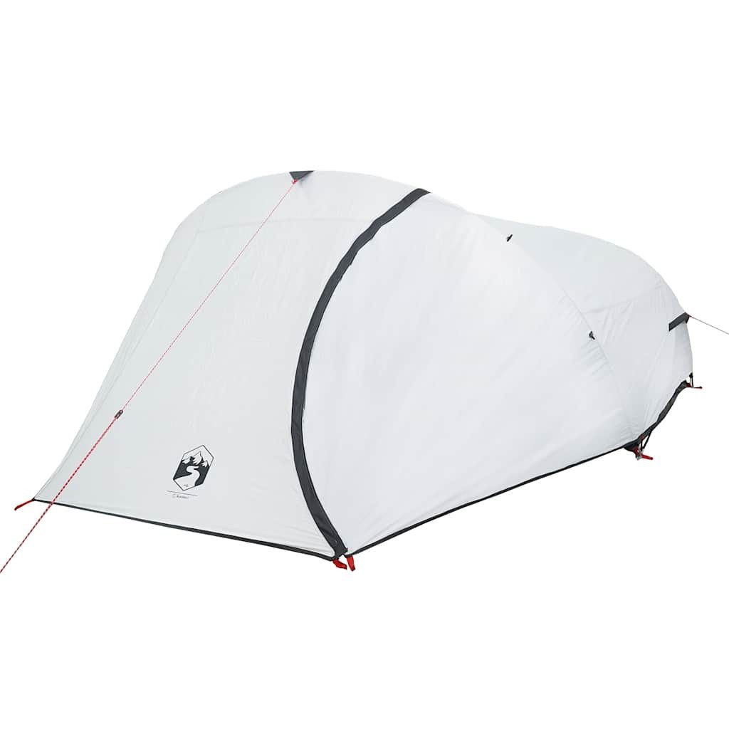vidaXL Kuppelzelt Kuppel-Campingzelt 4 Personen Weiß Dunkel Wasserdicht, (1 tlg)