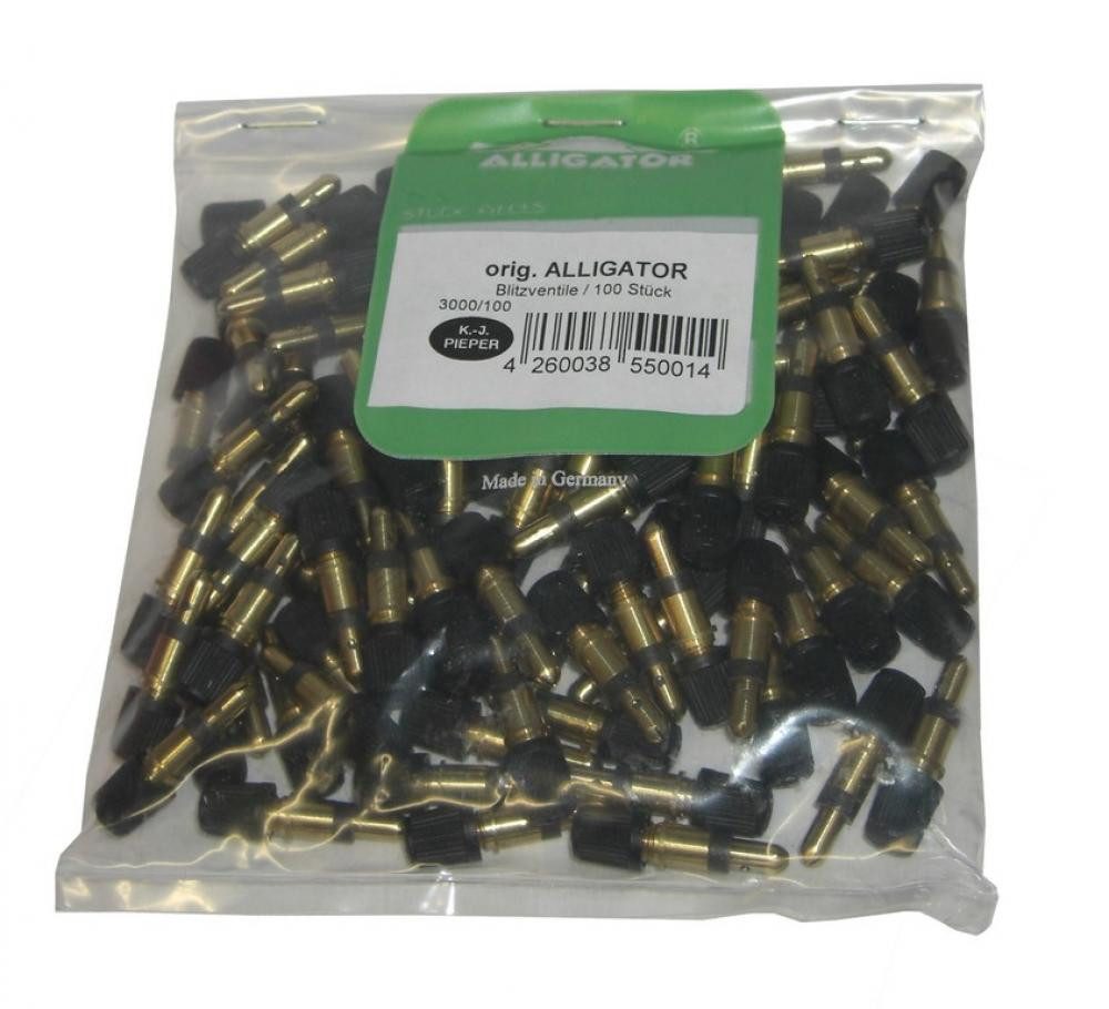 Alligator Fahrradpumpe Blitzventil 100er Pack 192A - NI 11.0001