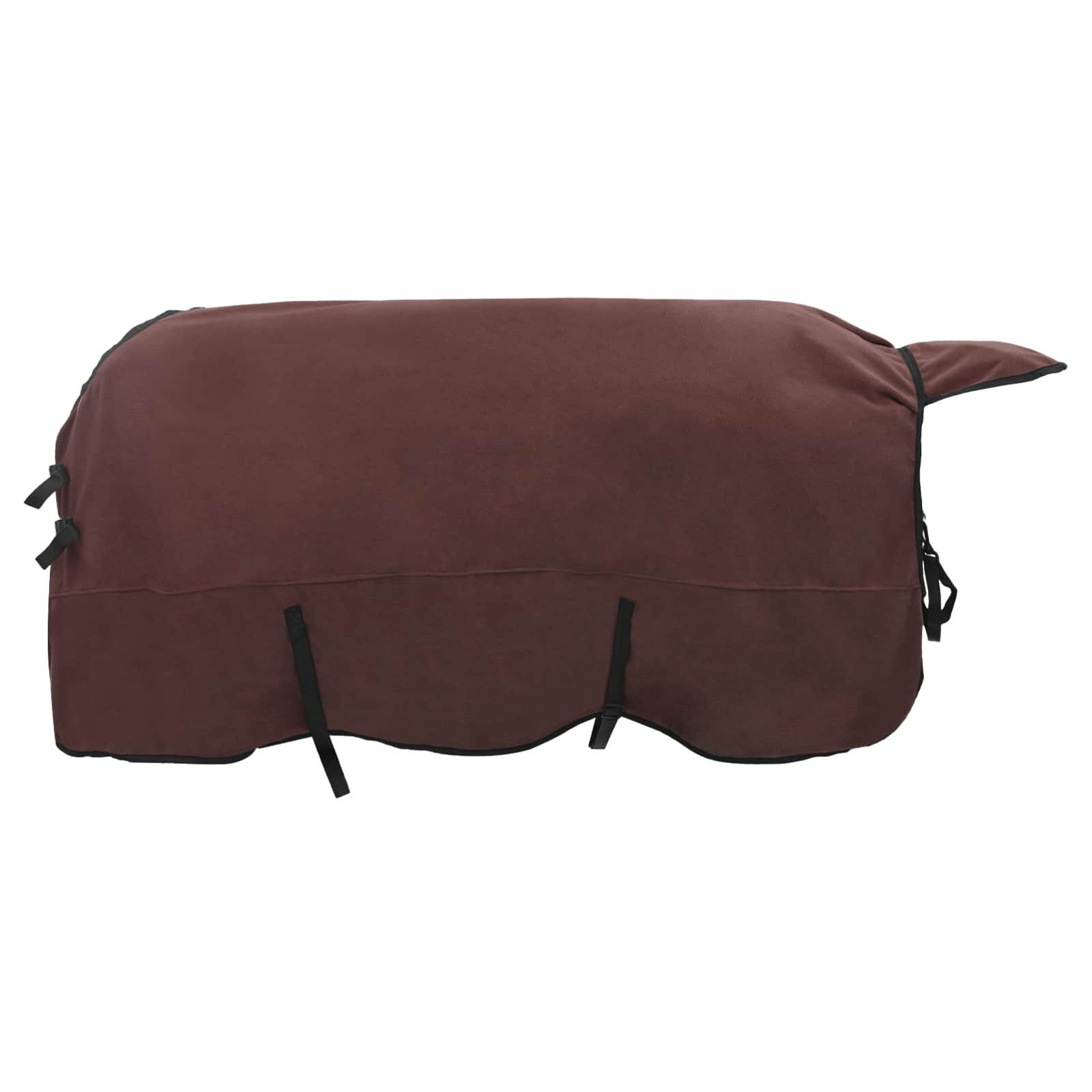 vidaXL Tierdecke Pferdedecke Volles Dunkelbraun 135 cm Polyester-Fleece