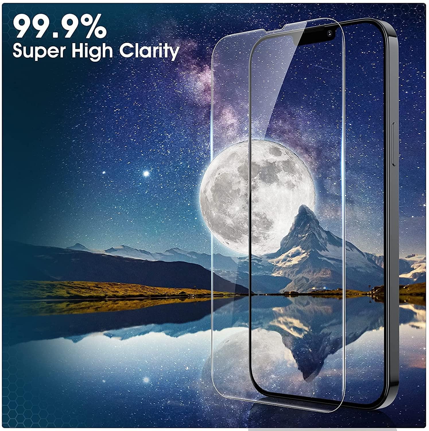 Ventarent Schutzfolie Panzerfolie für Apple iPhone 15 Pro, (Displayschutz 9H Härtegrad, 2-St., + Reinigungsset), Displayfolie Schutzfolie 2 Stück für iPhone 15 Pro Glas Folie