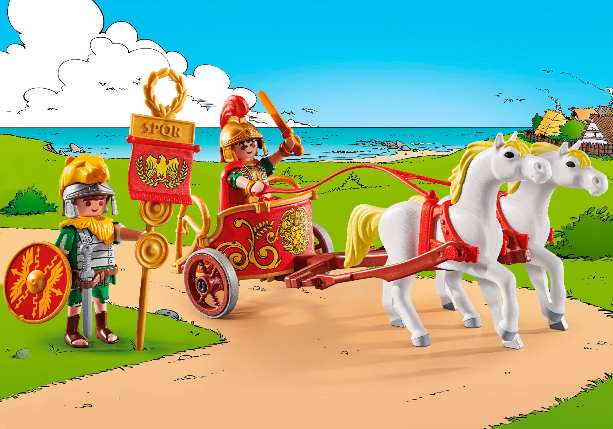 Playmobil® Römischer Streitwagen (71543), Asterix Konstruktions-Spielset, (31 St), Made in Europe – Bild 3 von 4