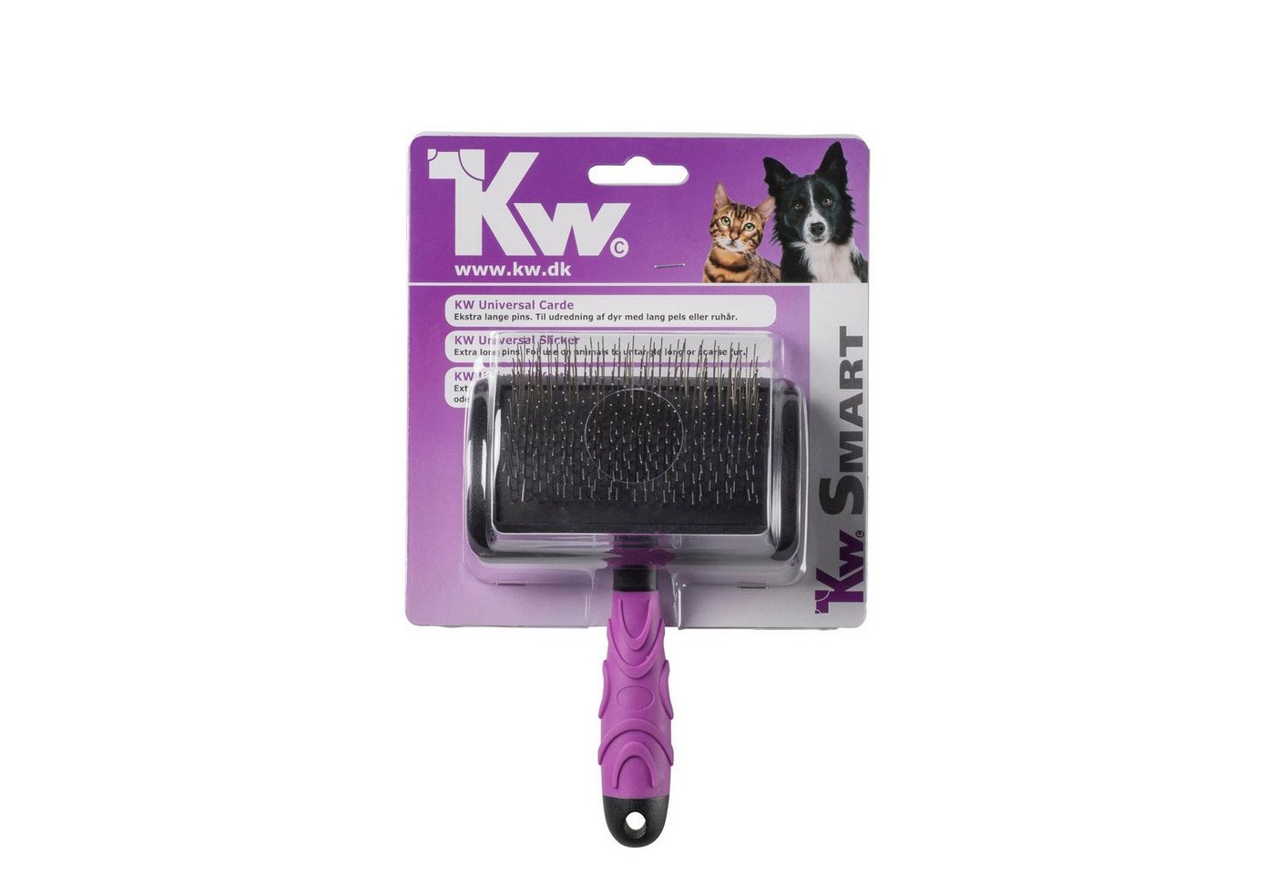 Thumbnail - KW Zupfbürste Smart Universal Zupfbürste mit extra langen Pins Medium, für Hunde und Katzen, mit extra langen Pins - Med...