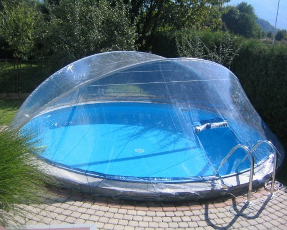 Trendpool Pool-Abdeckplane Cabrio Dome Überdachung, Pool Abdeckung für Stahlmantel Ovalbecken