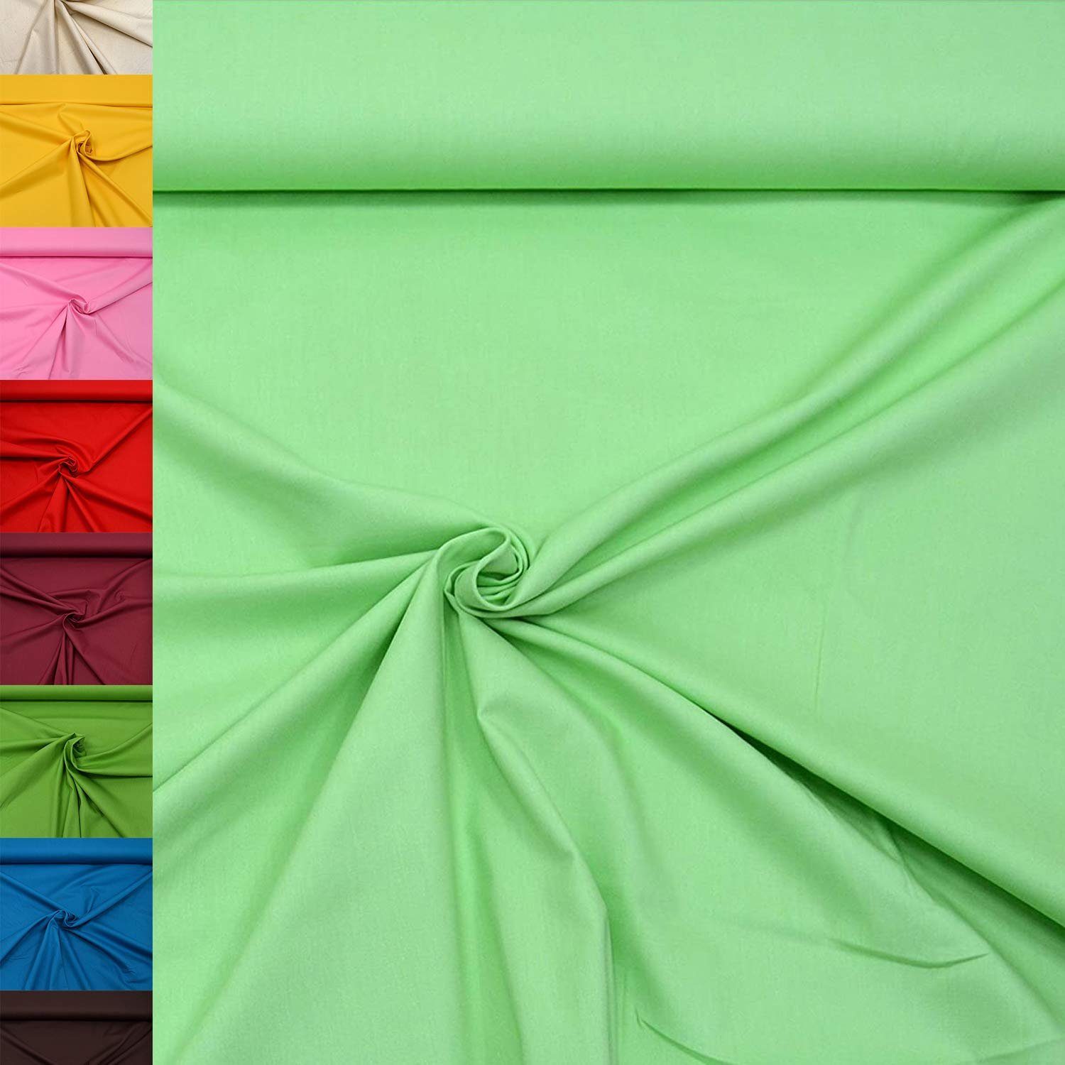 MAGAM-Stoffe Stoff "Sophie", Baumwollstoff uni 100% Baumwolle ÖKO-TEX Meterware ab 50cm