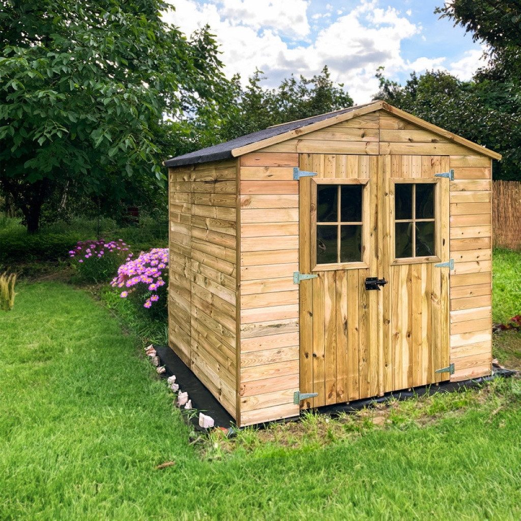 bv-vertrieb Gerätehaus Geräteschuppen 191x213x220 Holzschuppen für Werkzeug Fahrräder #4378