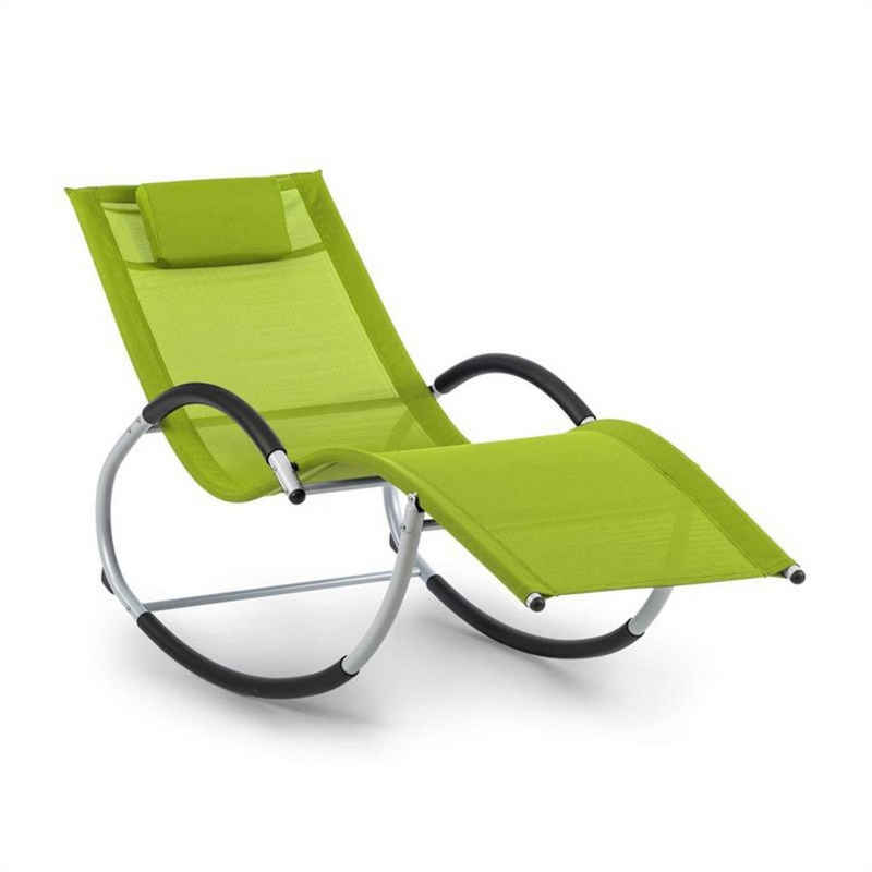 blumfeldt Gartenliege Westwood Rocking Chair, Schwingeffekt, ergonomisch geformte Gartenliege