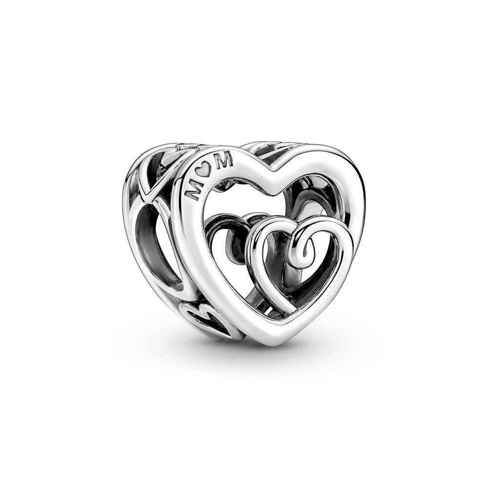 Charm-Einhänger Verschlungene Herzen-Charm aus Sterlingsilber von PANDORA
