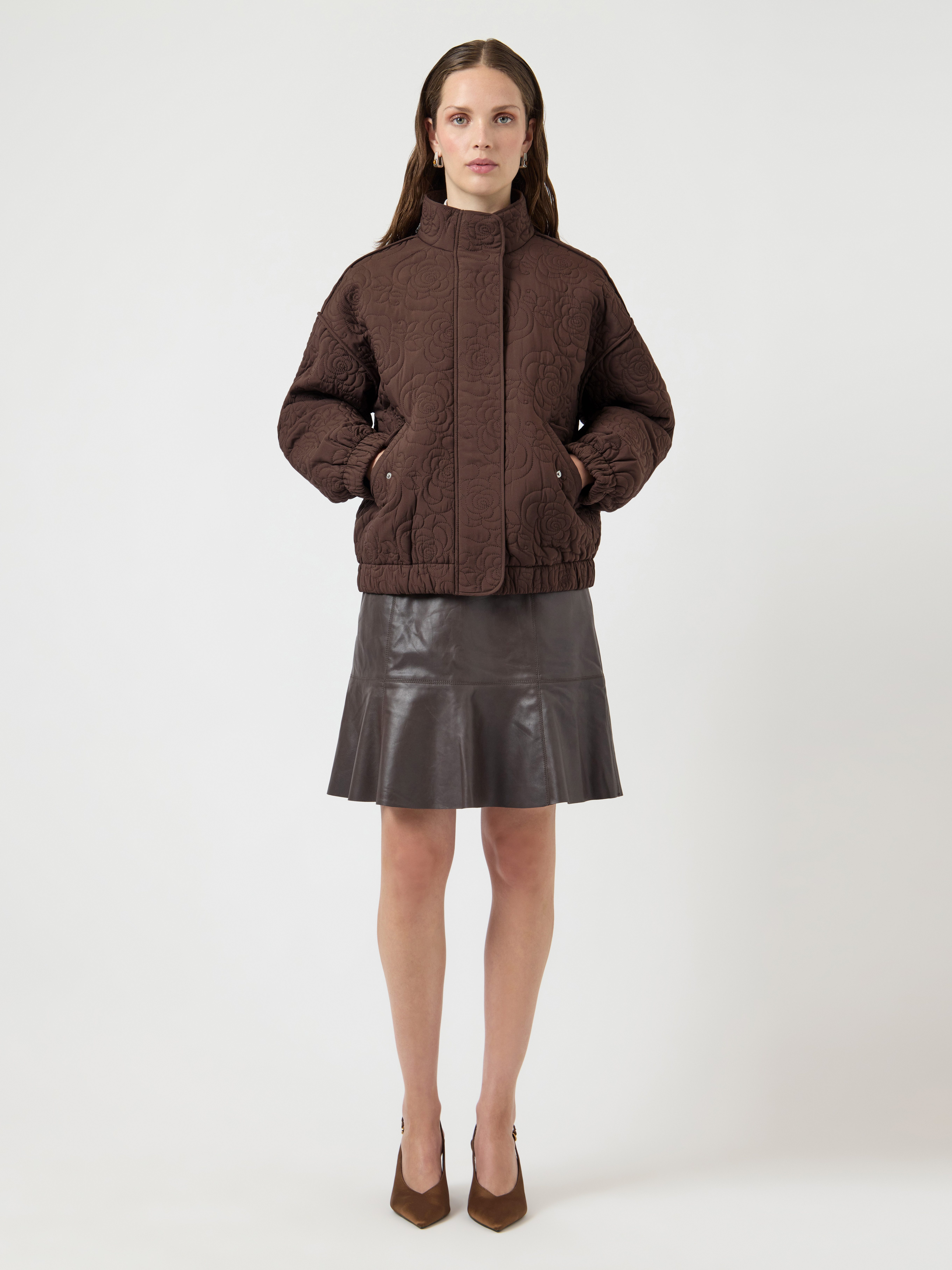 Y.A.S Blouson YASFIPURA LS QUILTED JACKET S. NOOS Kunstfaser, elastische Bündchen