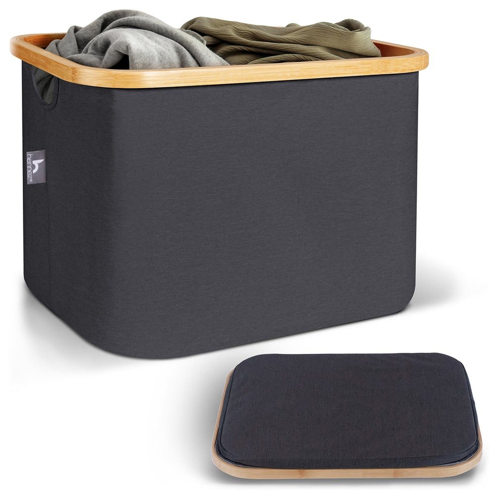 HENNEZ Aufbewahrungskorb 40L kompatibel Ikea Kallax Korb Grau, Stoffboxen K günstig online kaufen