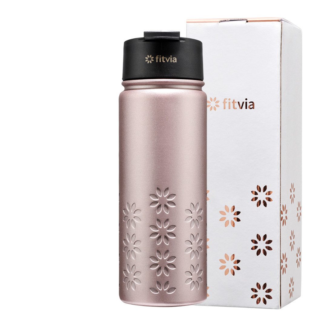 Thermoflasche Thermoflasche "Metallic" rosé