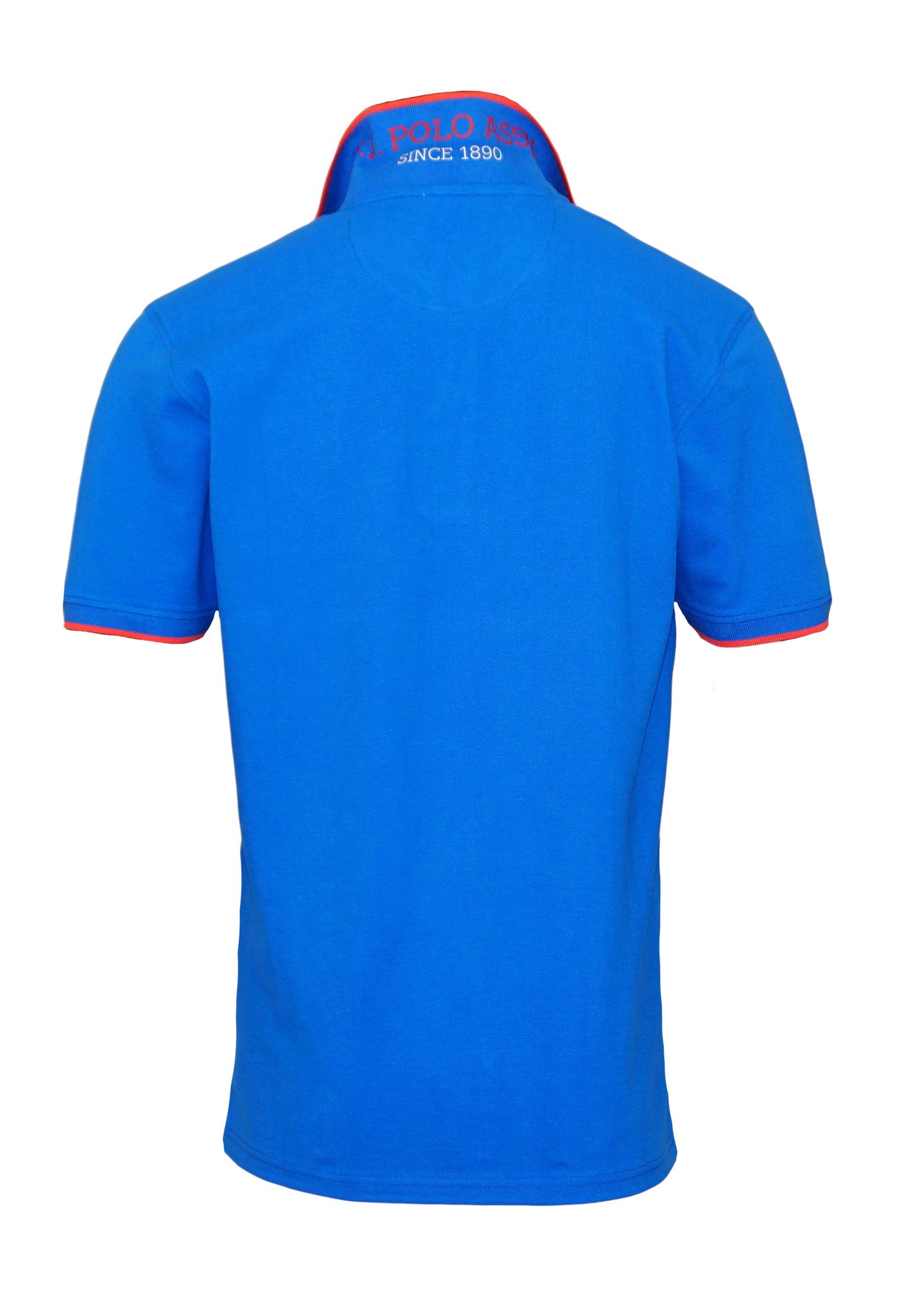 U.S. Polo Assn Poloshirt (1-tlg) Shirt Fashion Poloshirt blau Shortsleeve